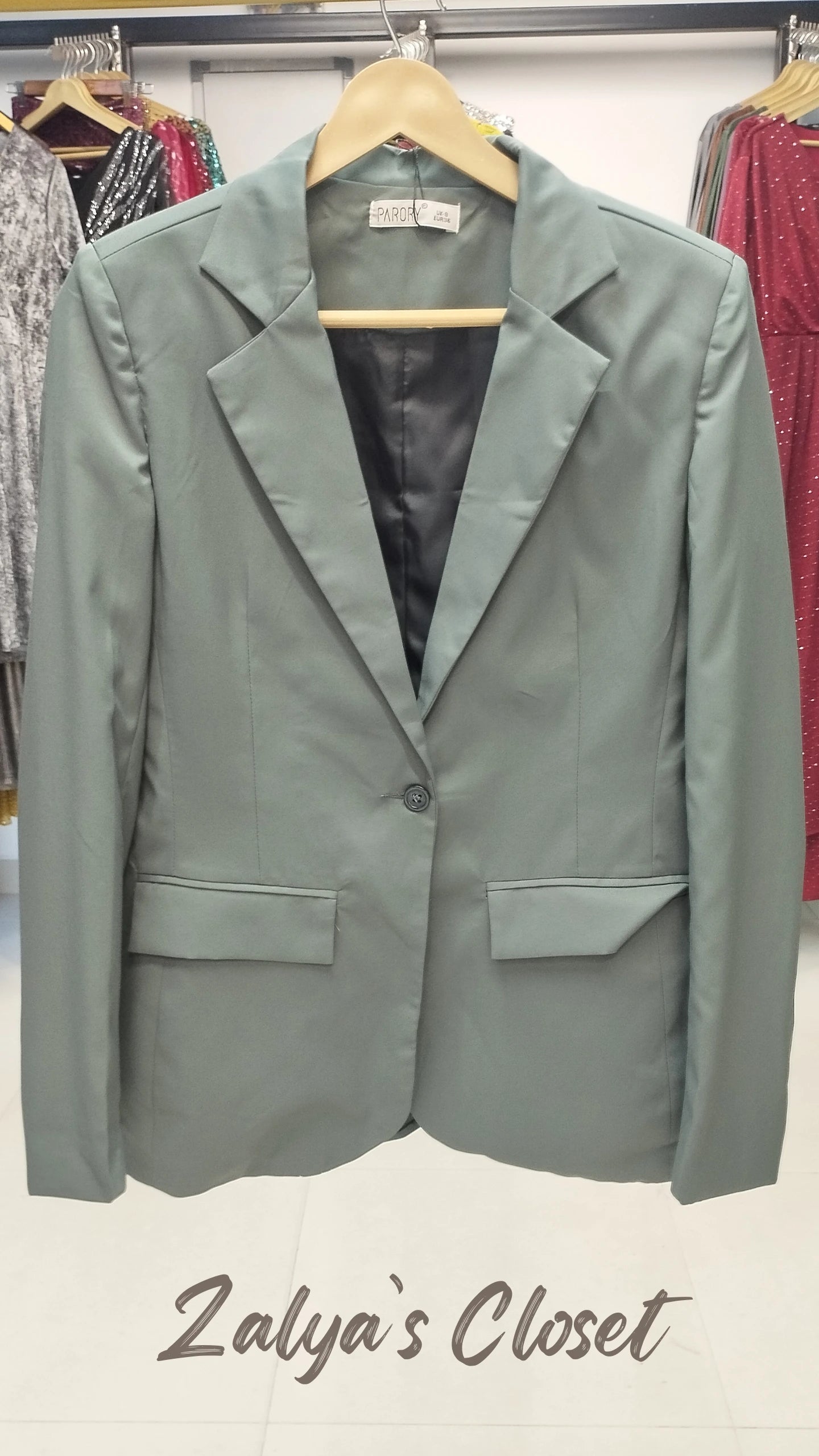 Premium 3pcs Blazer Suit set Green - 8 image