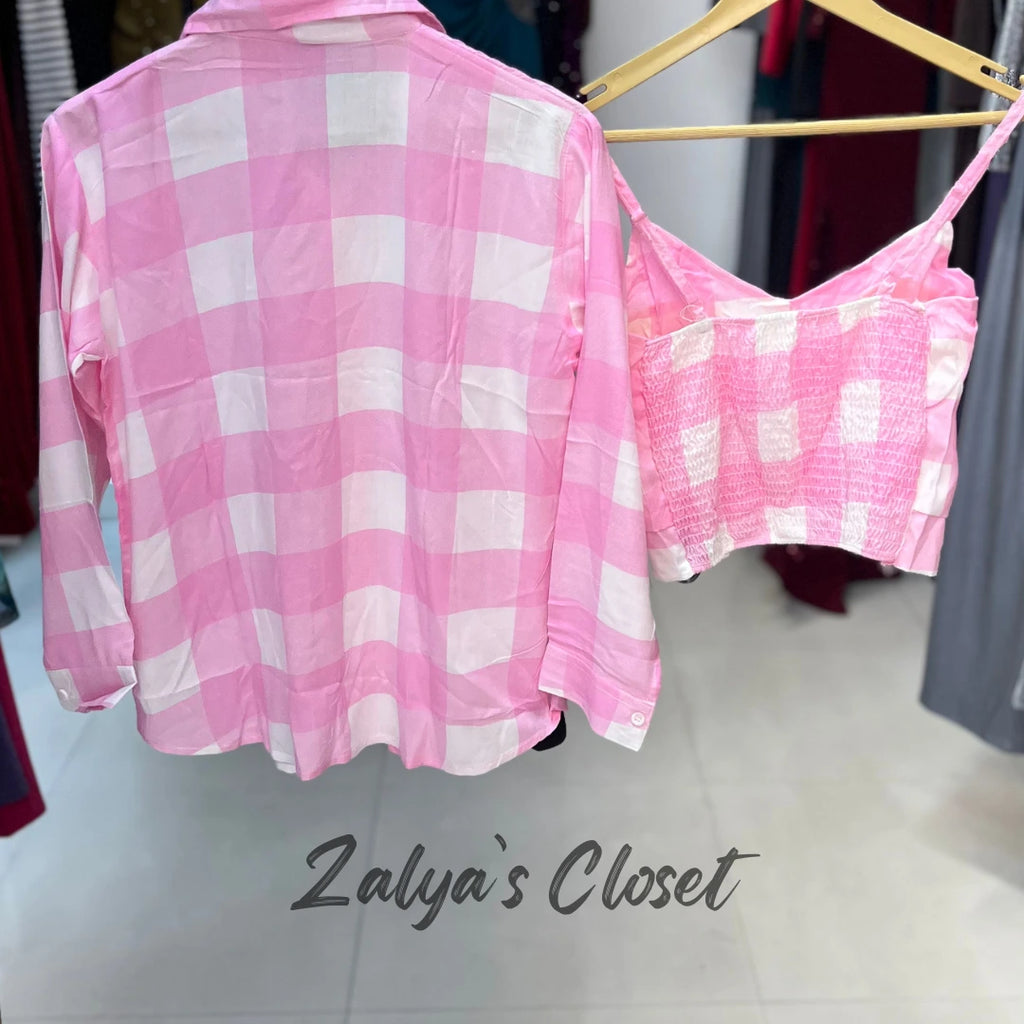 Checked Shirt with Inner image 6
