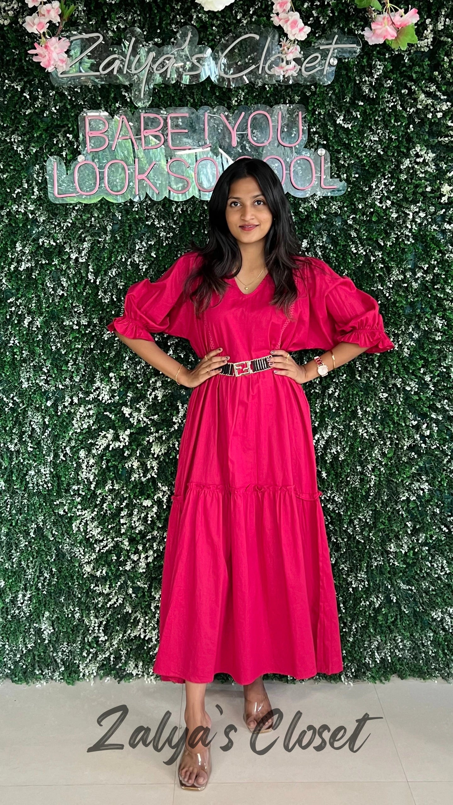 Solid Cotton Long Dress image 3