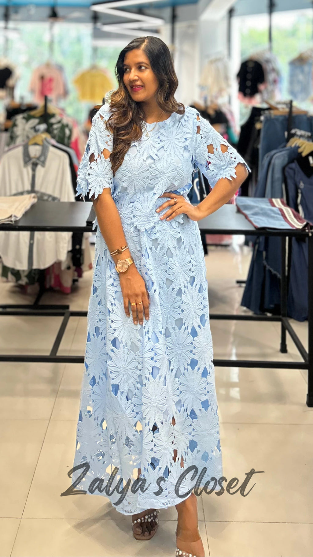 Imported Lace Top and Skirt Set image 6