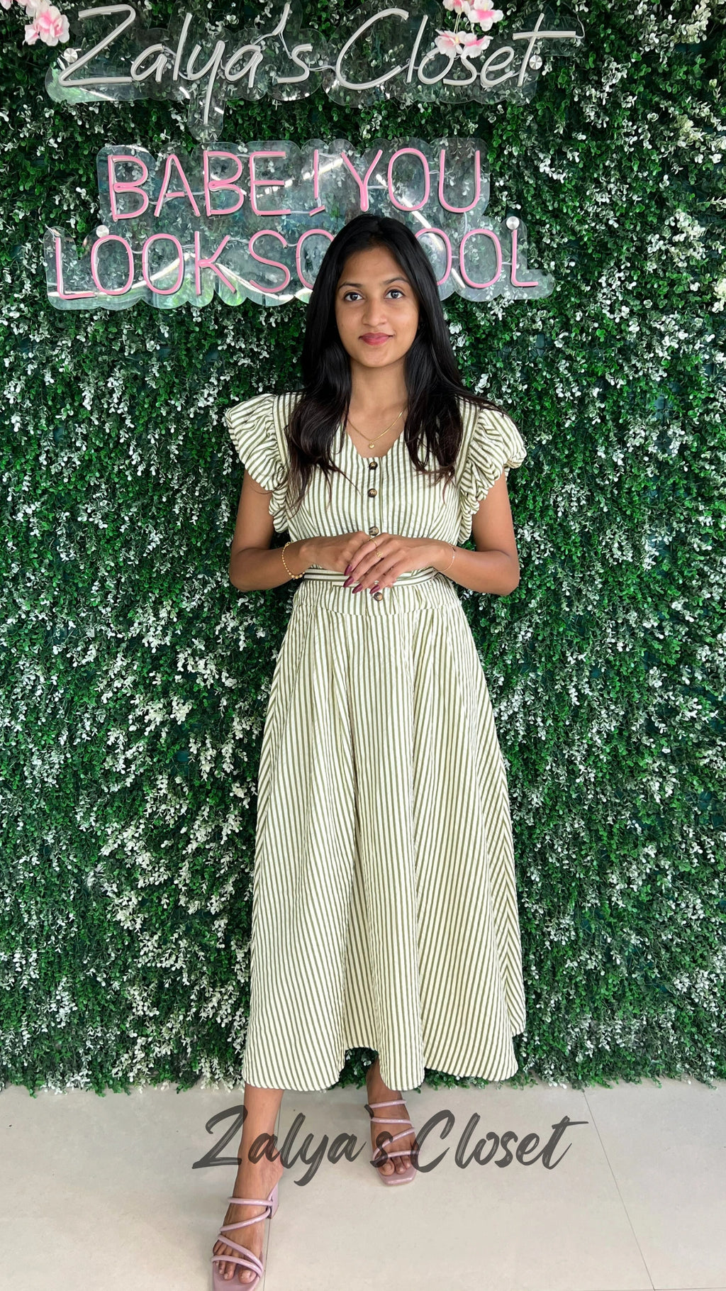 Imported Korean Striped Dress image 4