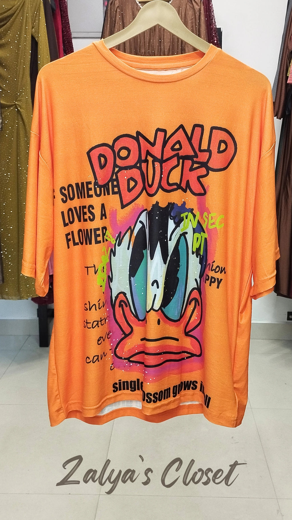 Funky Printed T-shirts - Orange2 image