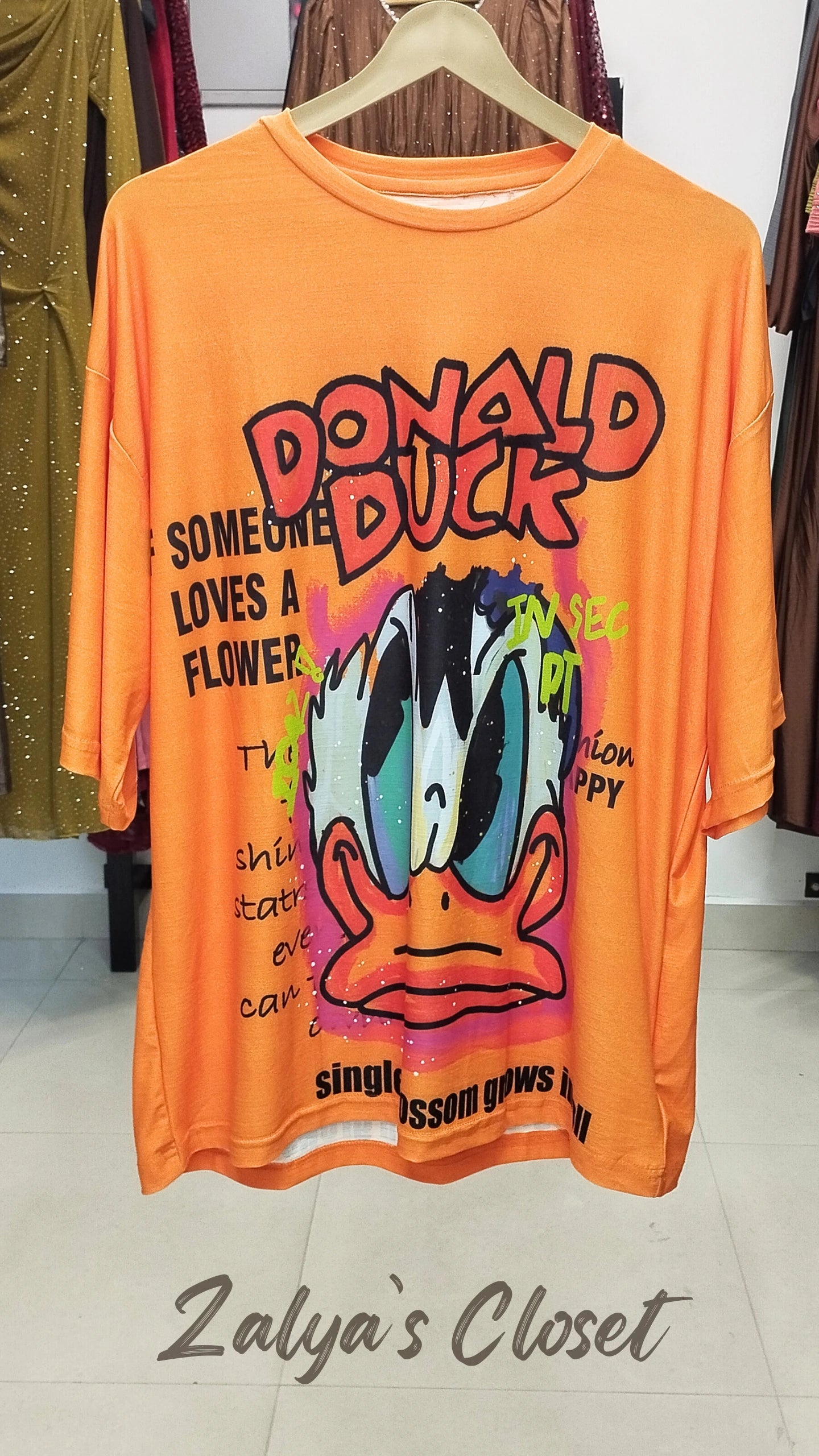 Funky Printed T-shirts - Orange2 image