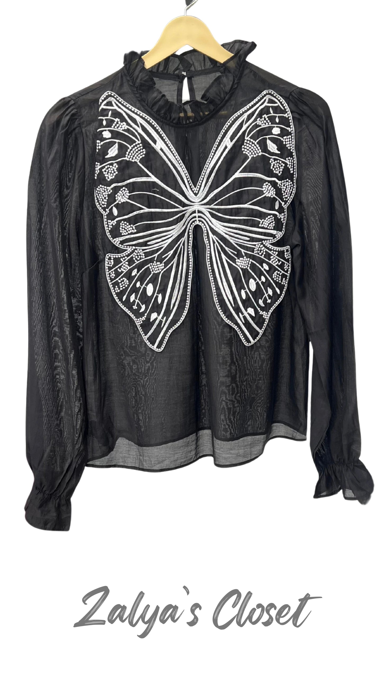 Imported Butterfly Tops - Black image