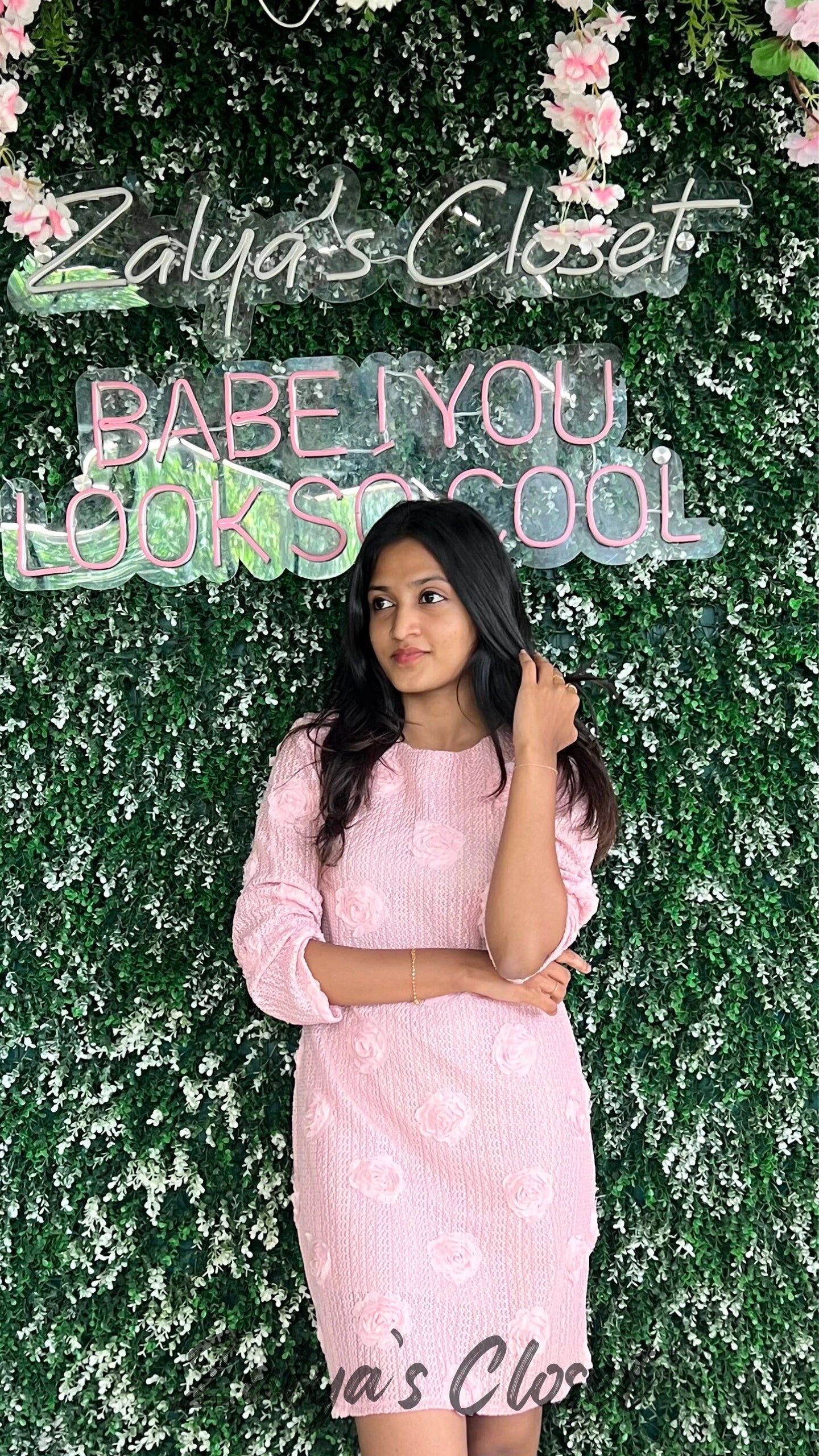 Imported Flower Embossed Dress image 4