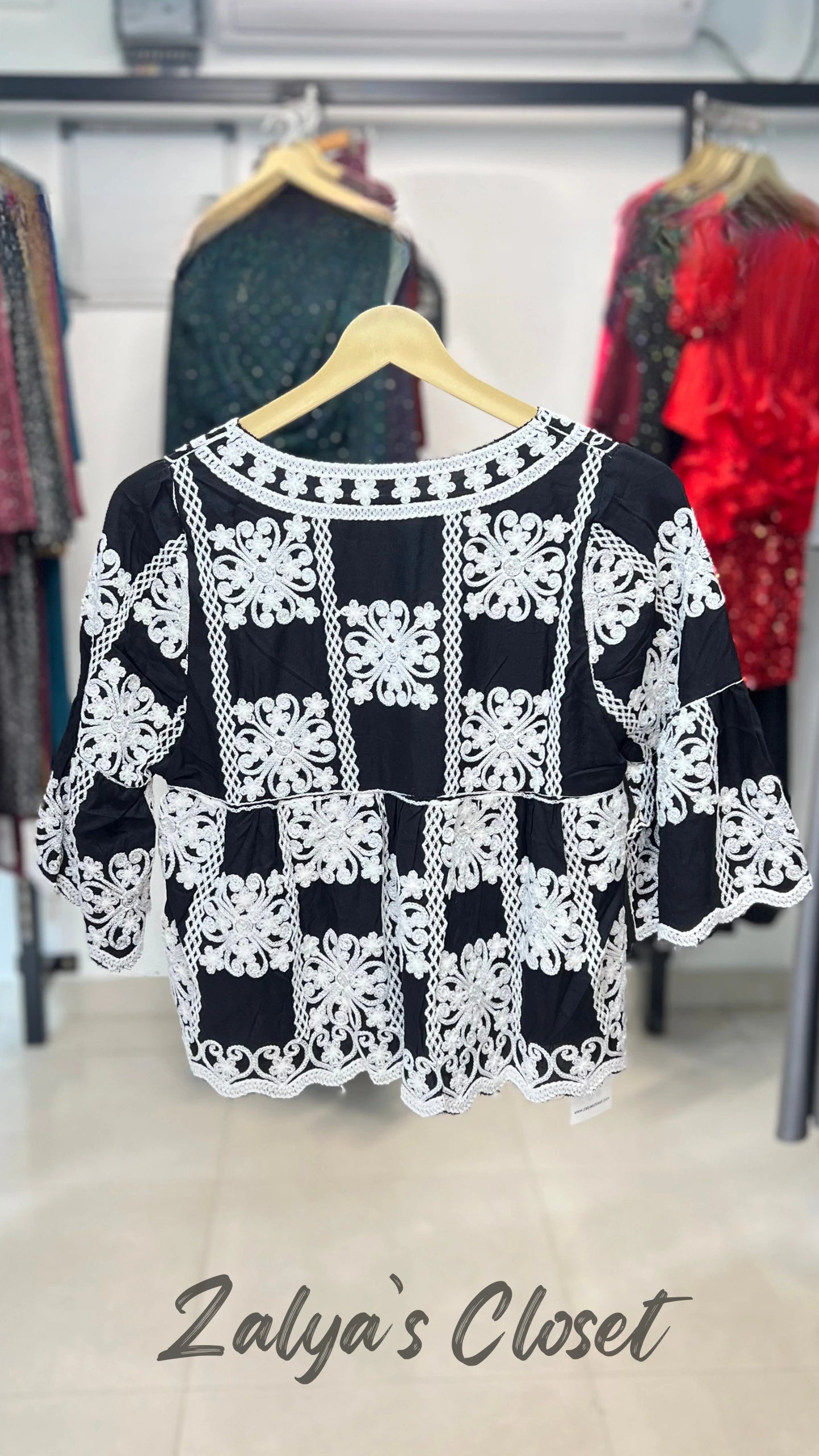 Top with Embroidered Detailing image 12