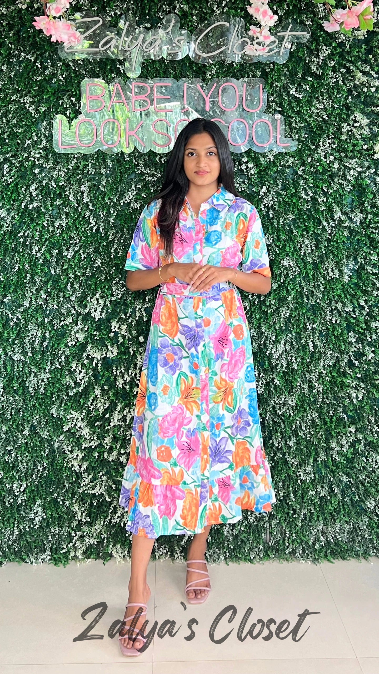 Printed Front Buttoned Dress image 3