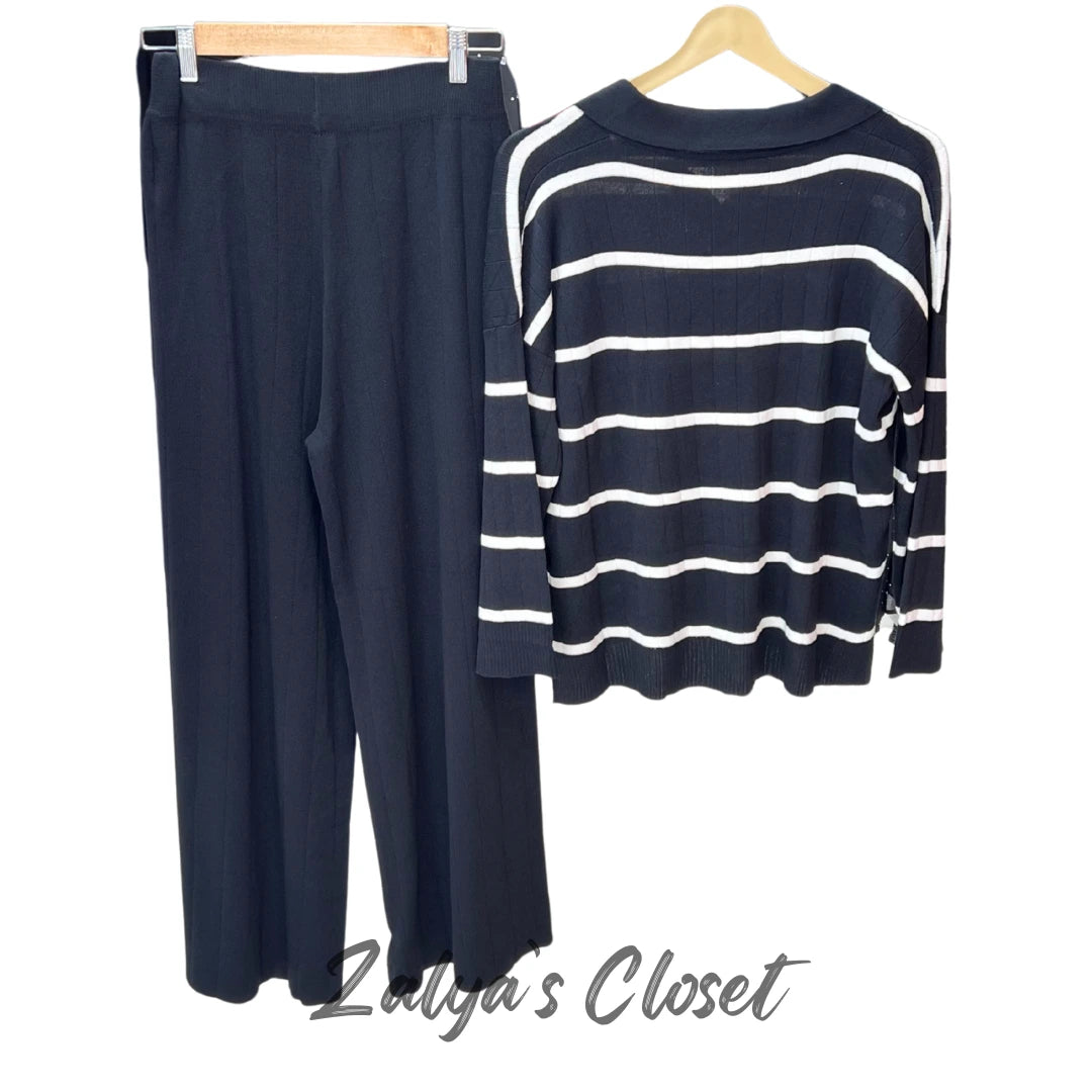 Imported Airport Look Co-ord Set Horizontal Striped Top image 5