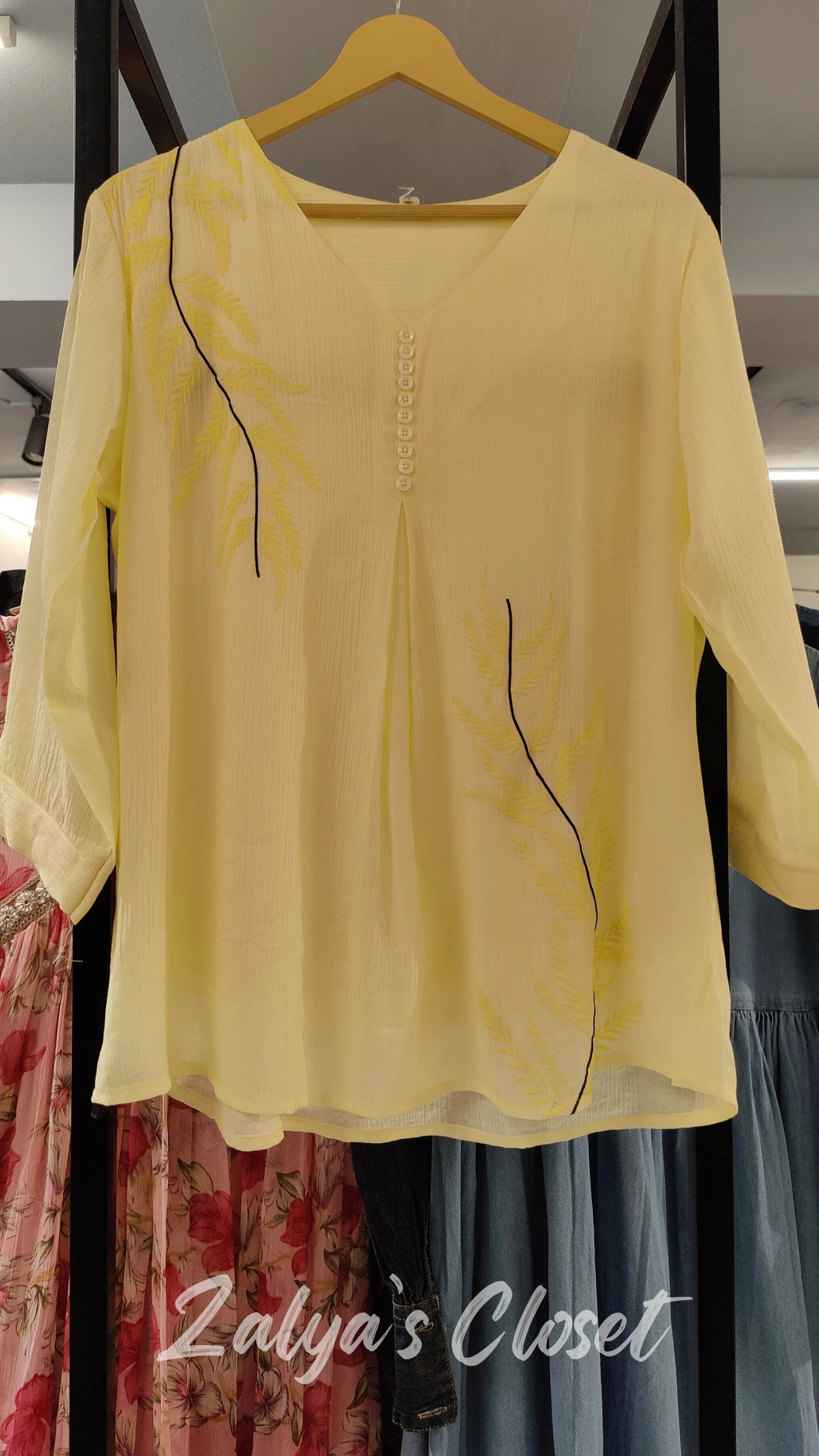 Top With Embroidery Design image 1