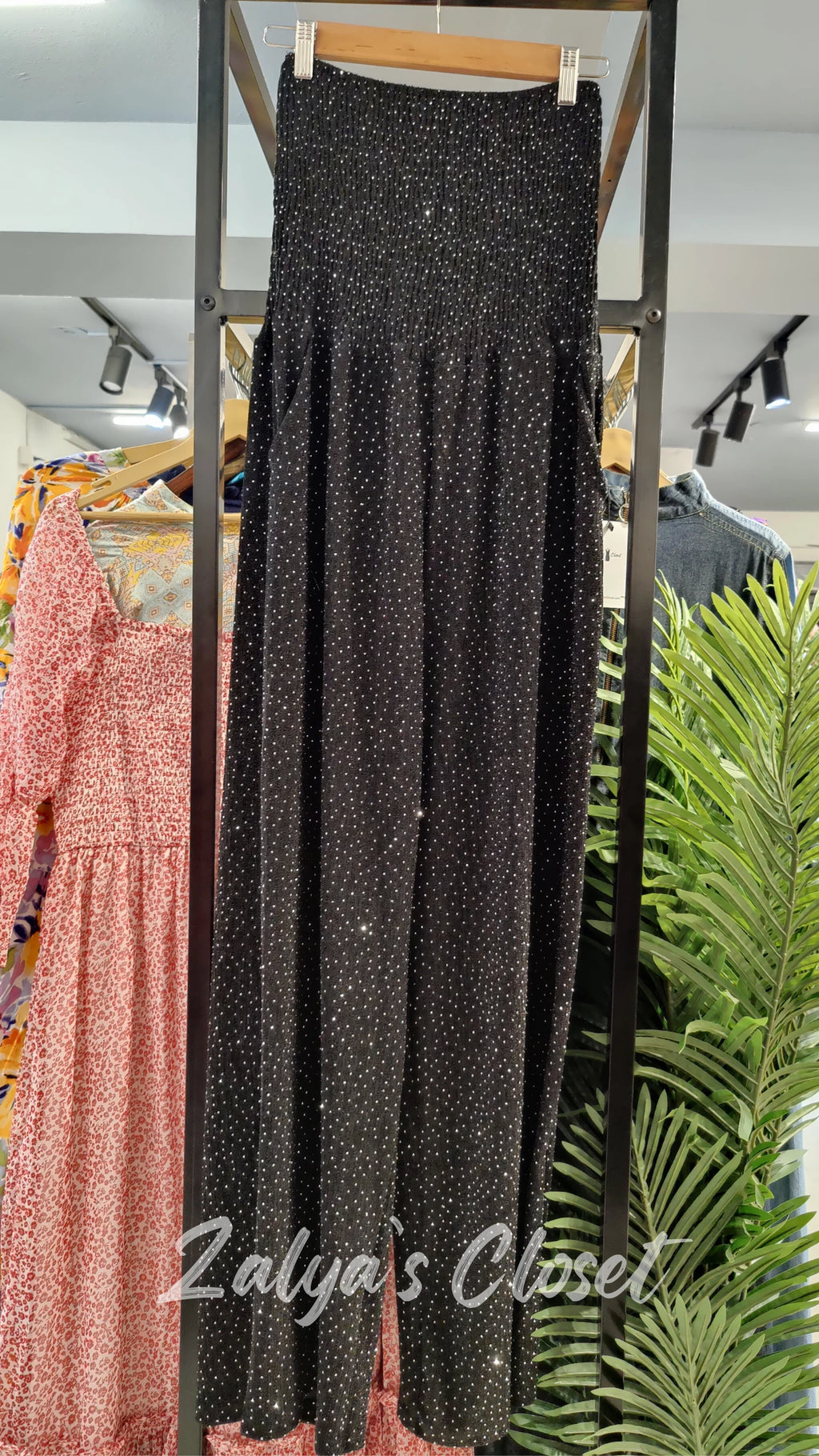 Smocking Pattern Party Wear Jumpsuit image 6