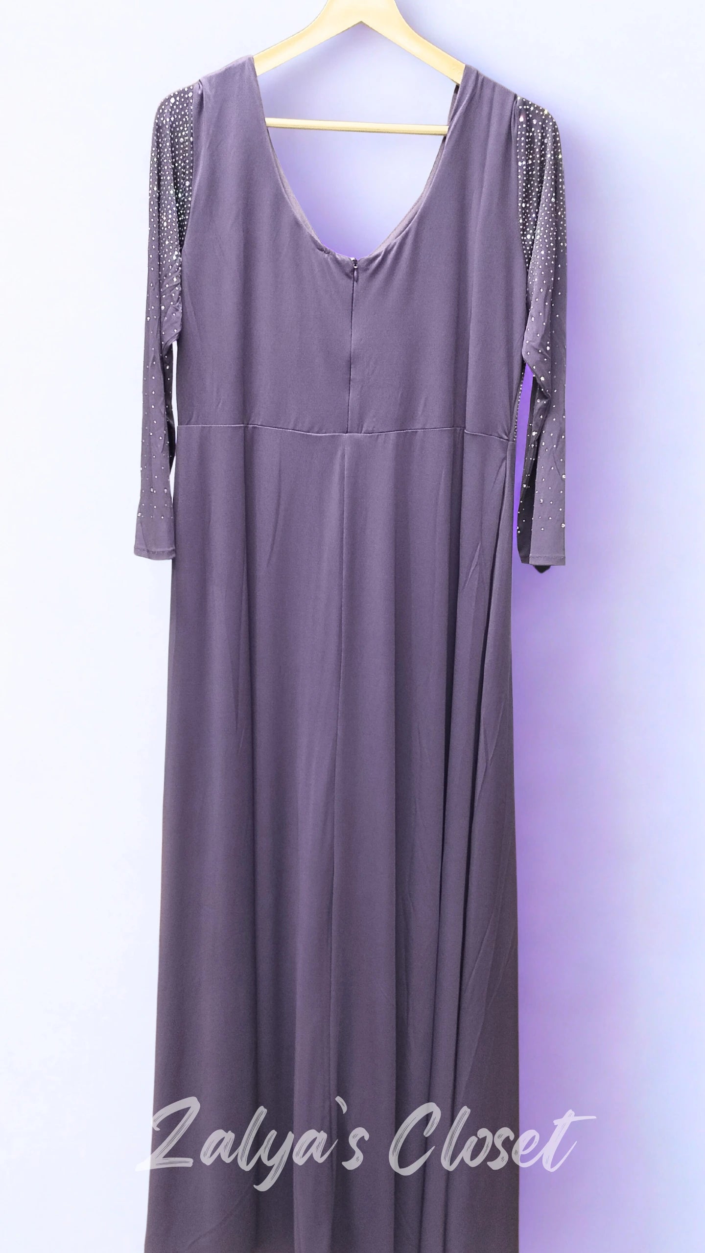 Half Multi Color Stone Work Dress image 11