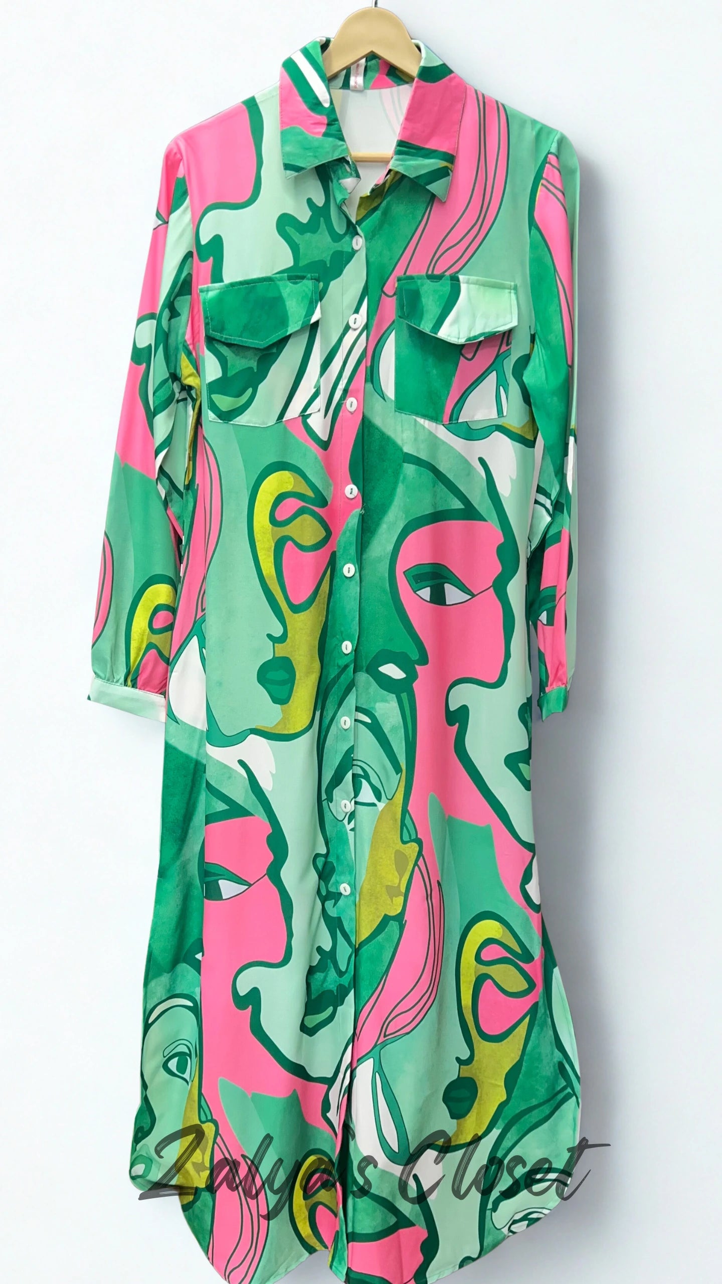 Funky Printed Shirt Dress image 9