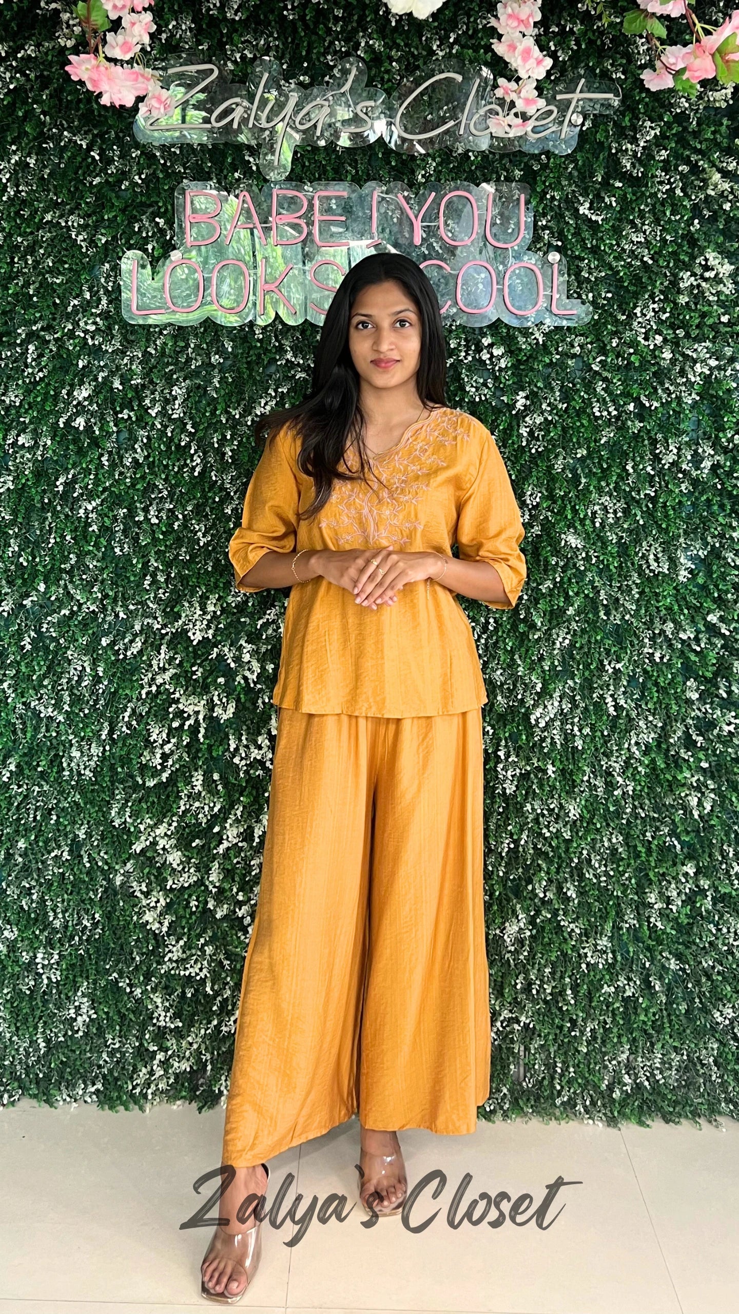 Imported Embroidered Top and Pant Set image 2