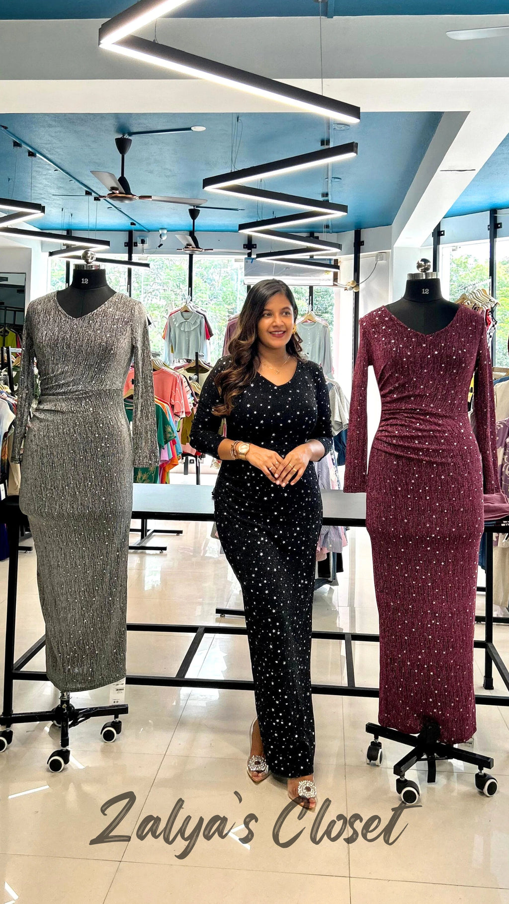 Imported Shimmer Bodycon Dress image 0