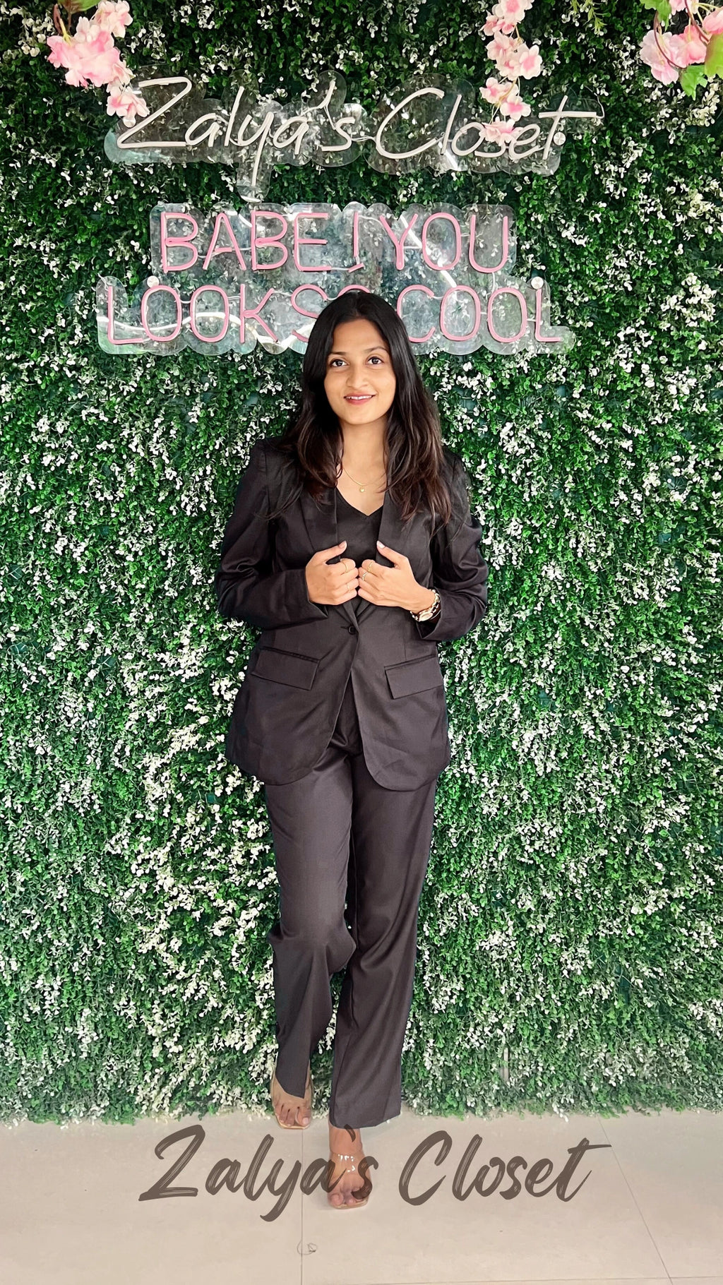 Premium 3pcs Blazer Suit set Black - 8 image