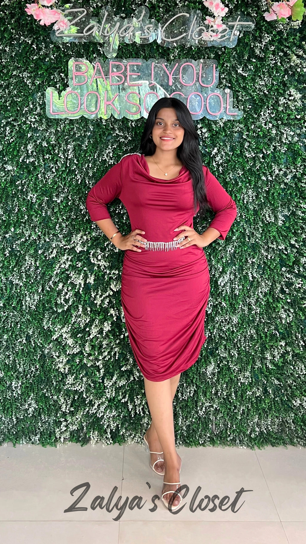 Party wear Dress with Stone Details image 4