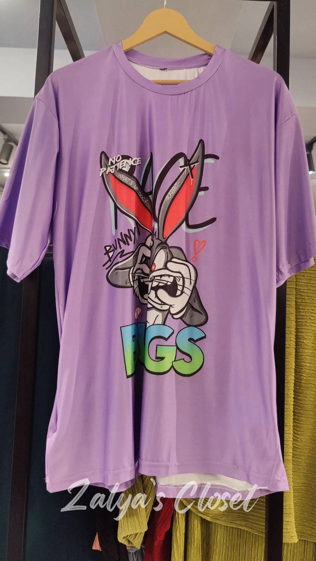 Funky Printed T-shirt - Lavendar3 image