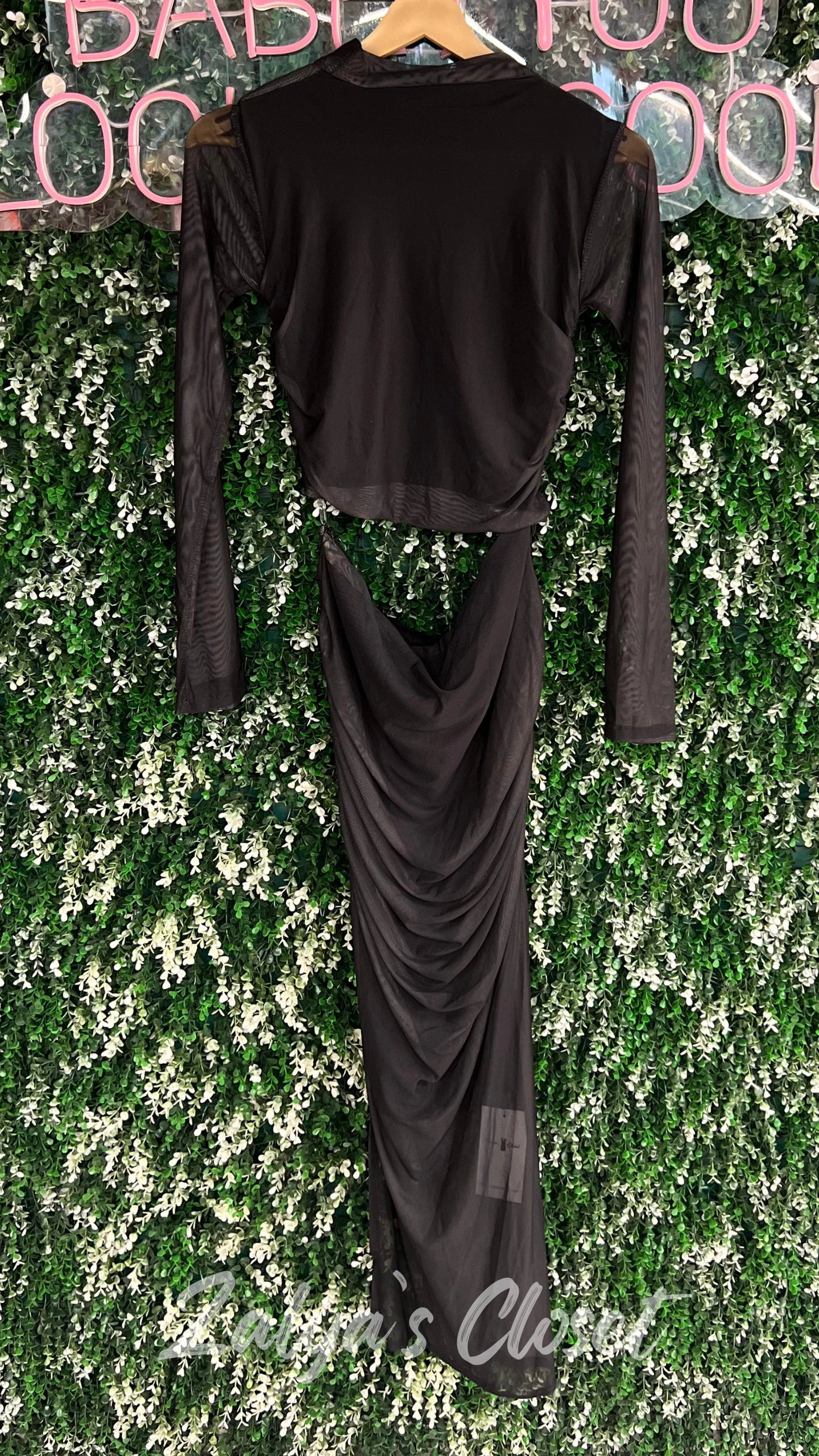 Bodycon Dress with Side Cut