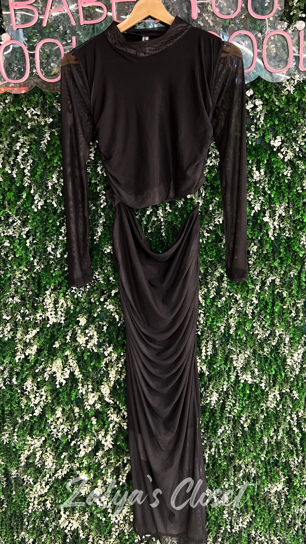 Bodycon Dress with Side Cut