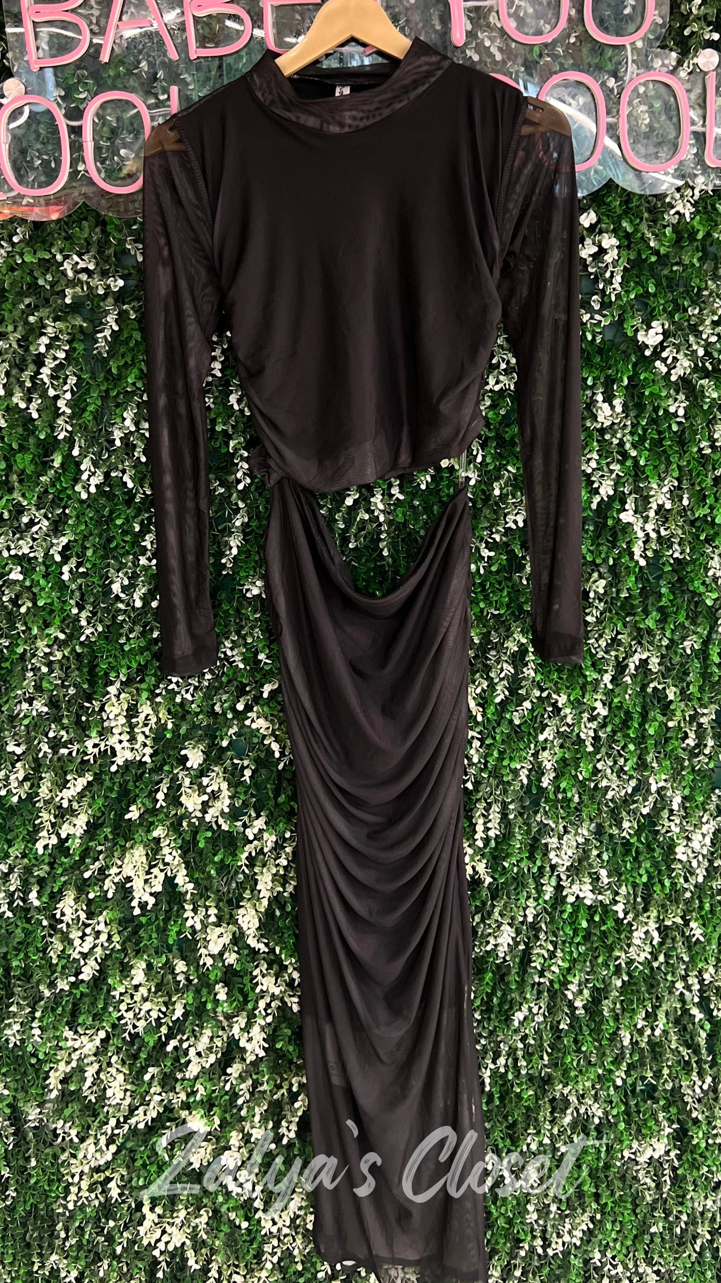 Bodycon Dress with Side Cut