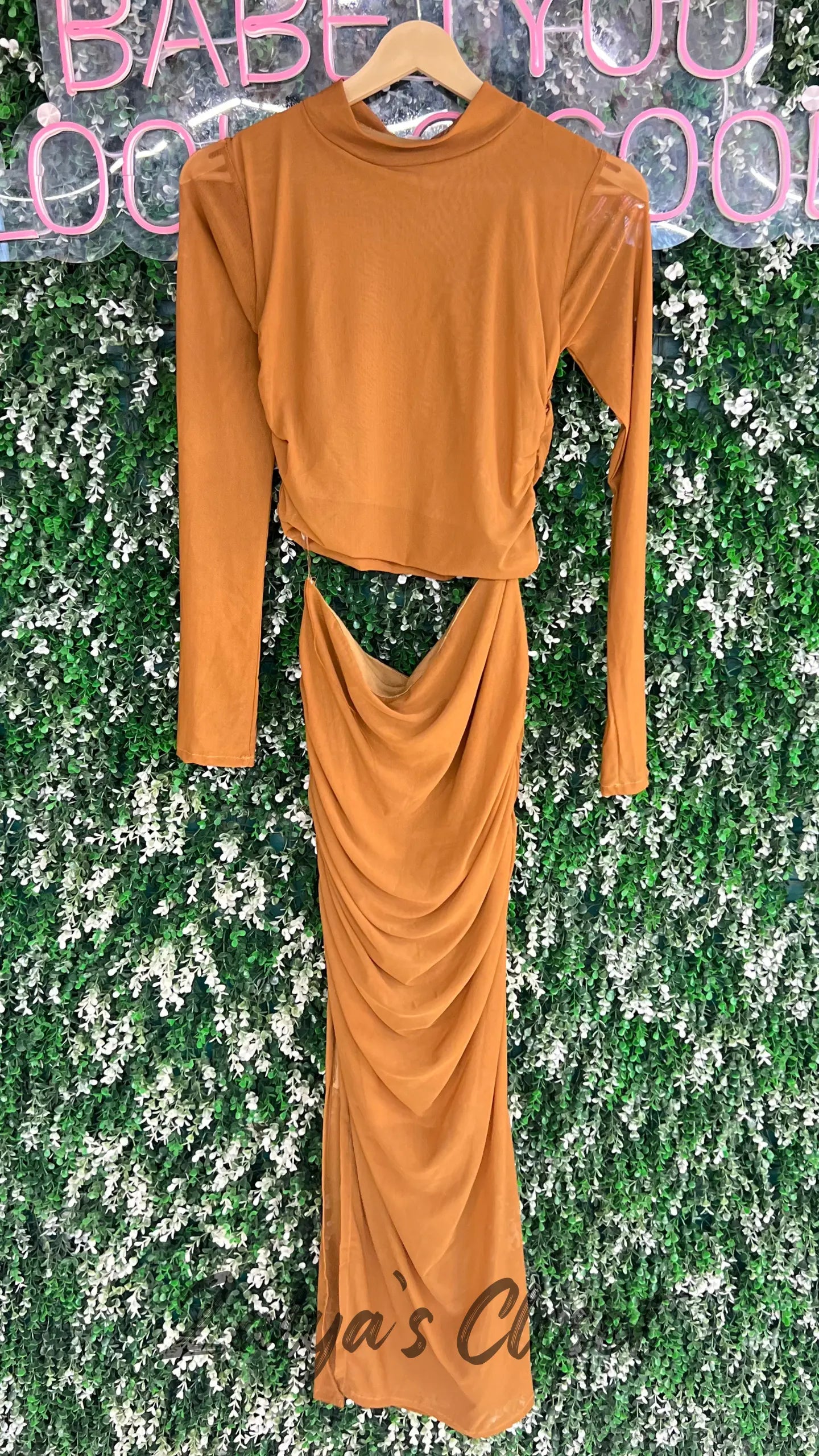 Bodycon Dress with Side Cut