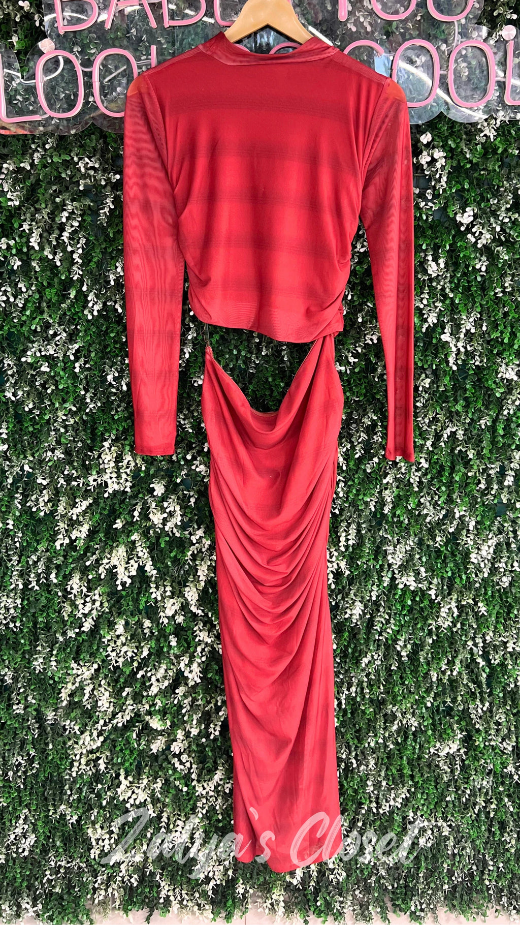 Bodycon Dress with Side Cut