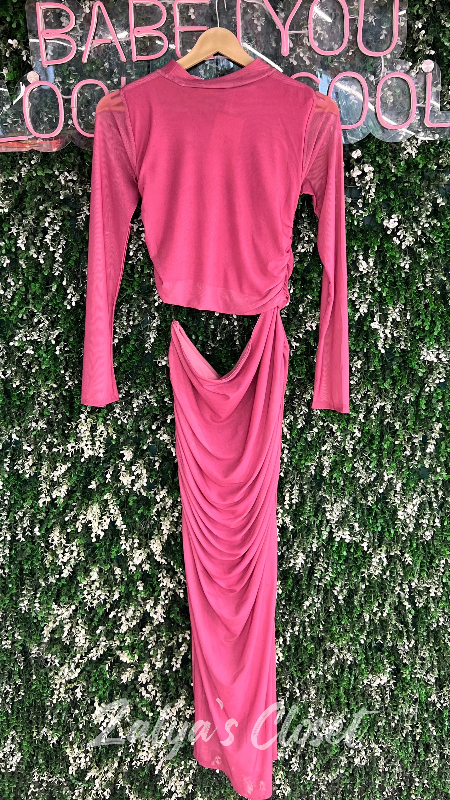 Bodycon Dress with Side Cut