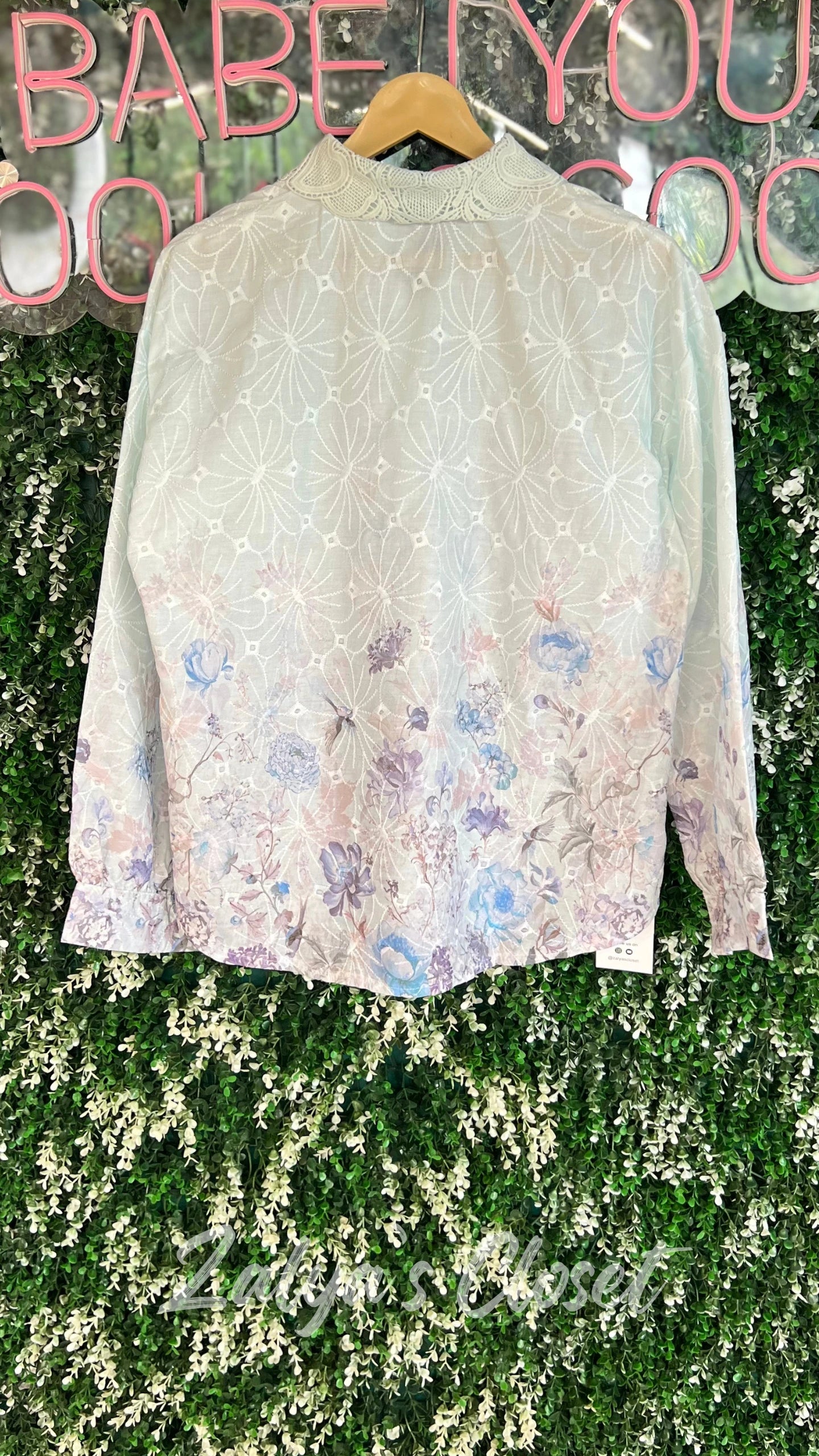 Bottom Printed Embroidered Shirts