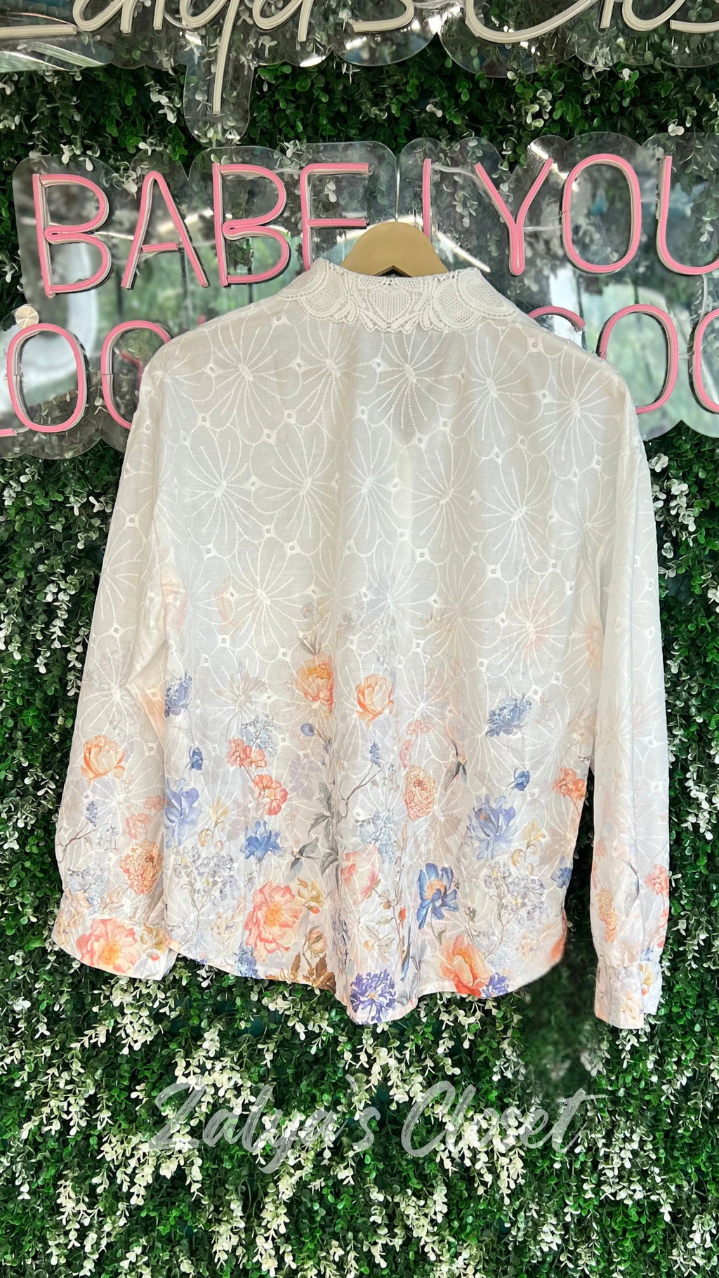 Bottom Printed Embroidered Shirts