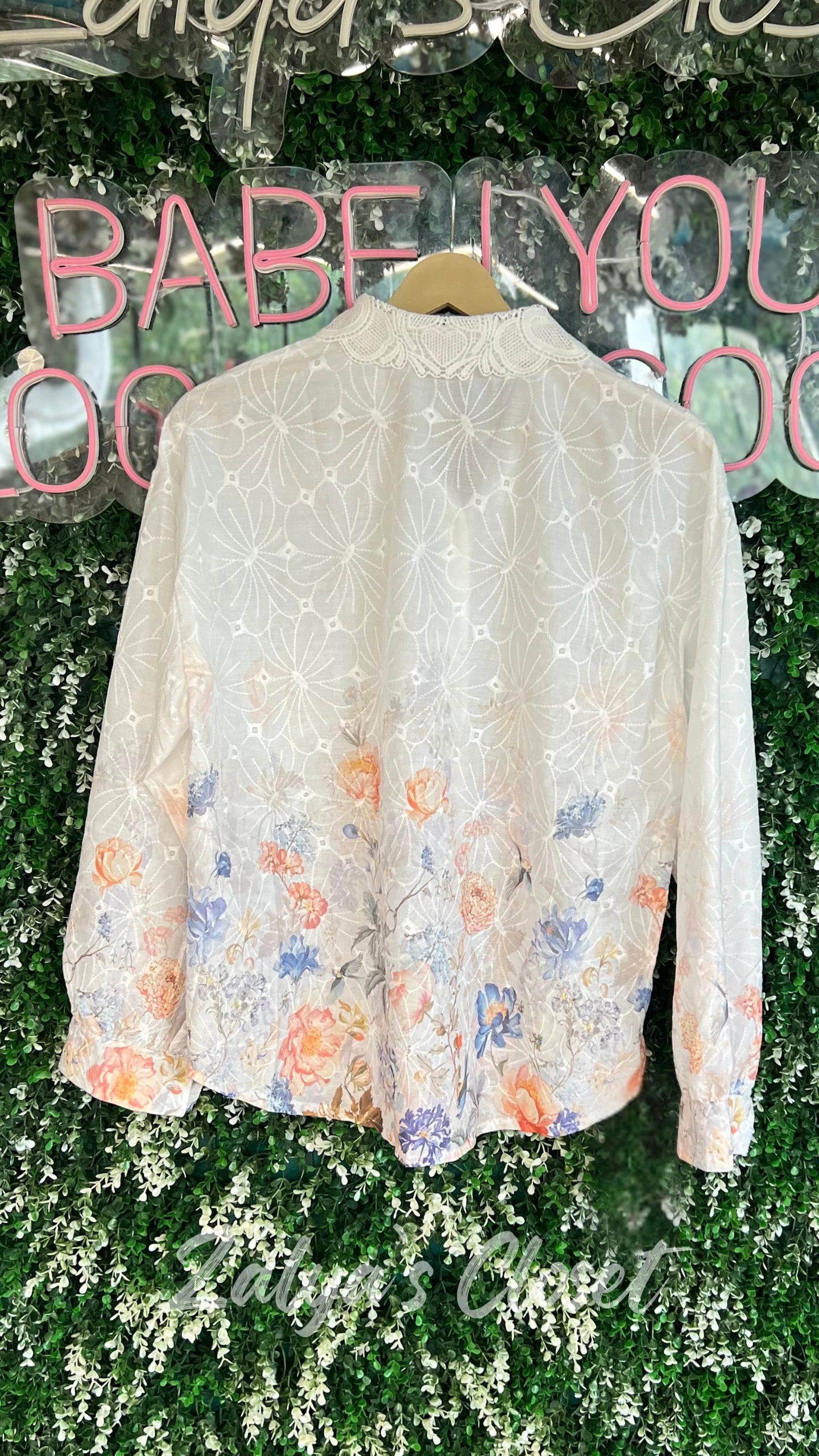 Bottom Printed Embroidered Shirts