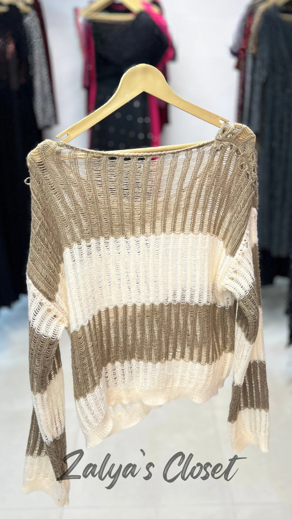 Double shade crochet tops imported