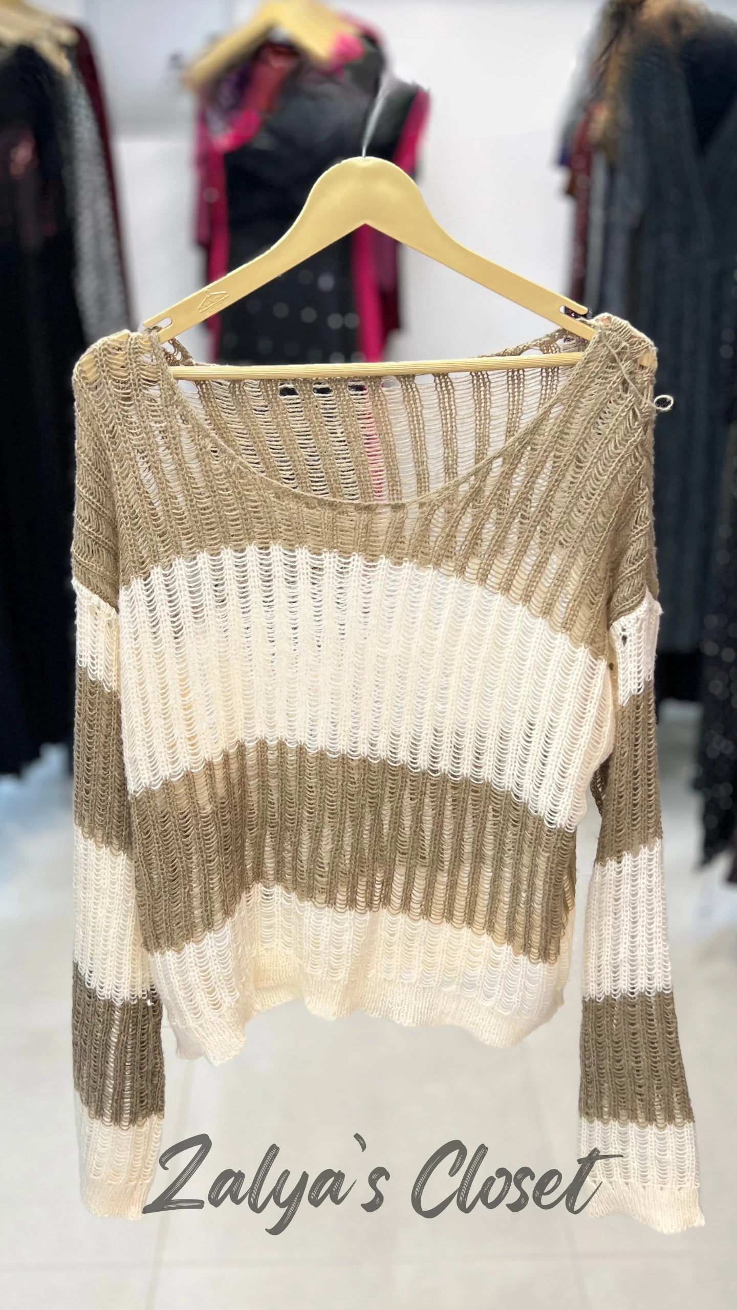 Double shade crochet tops imported