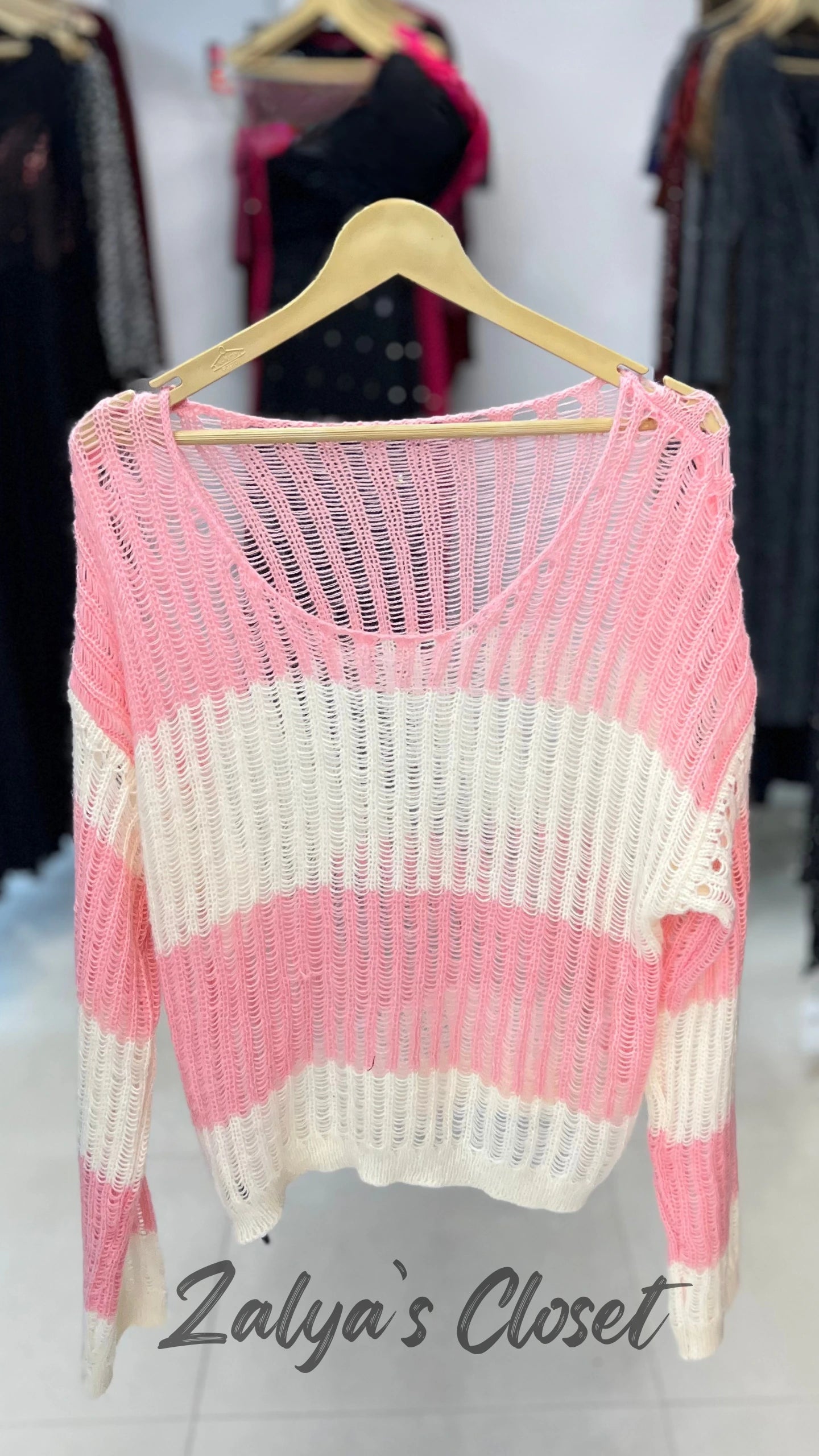 Double shade crochet tops imported