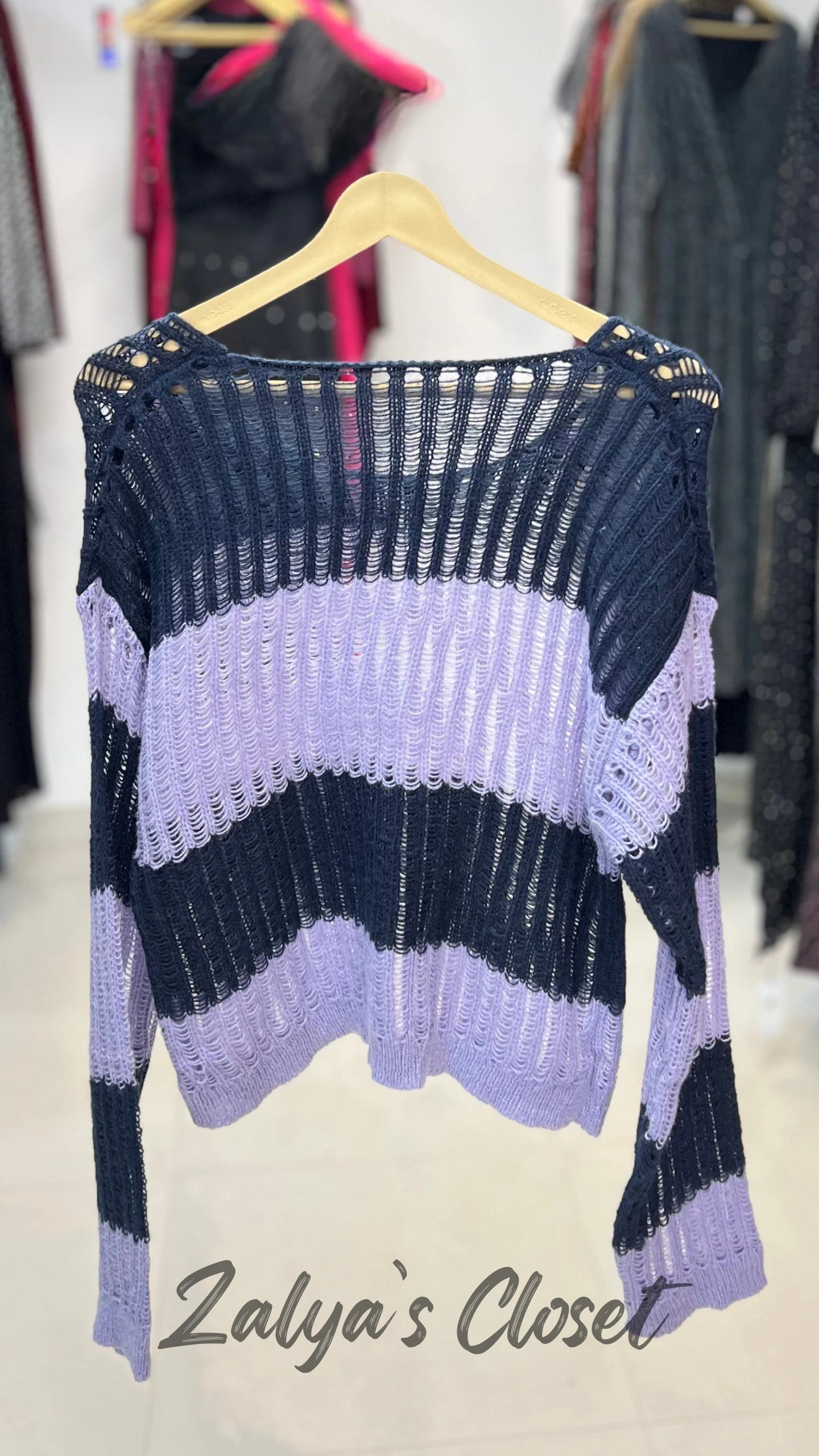 Double shade crochet tops imported