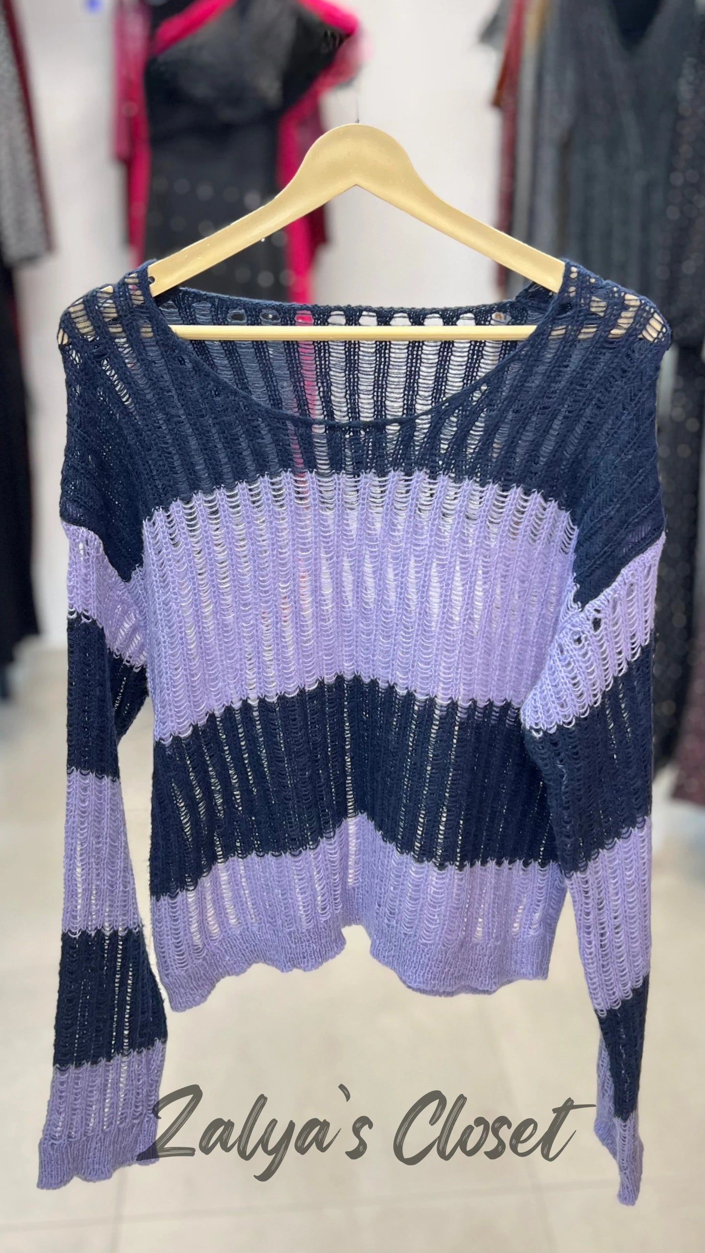 Double shade crochet tops imported