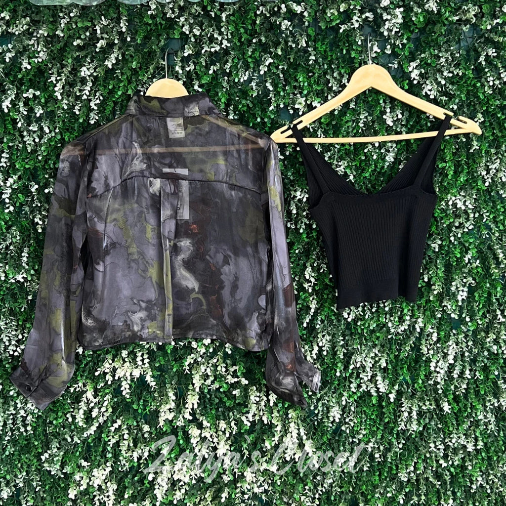 Floral Full Sleeve Tops with Inner