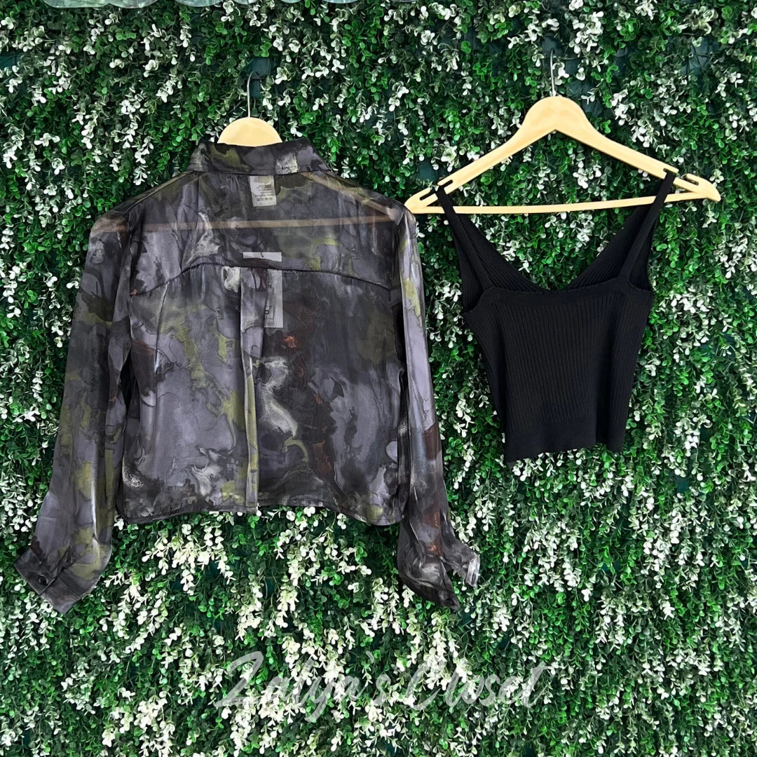 Floral Full Sleeve Tops with Inner