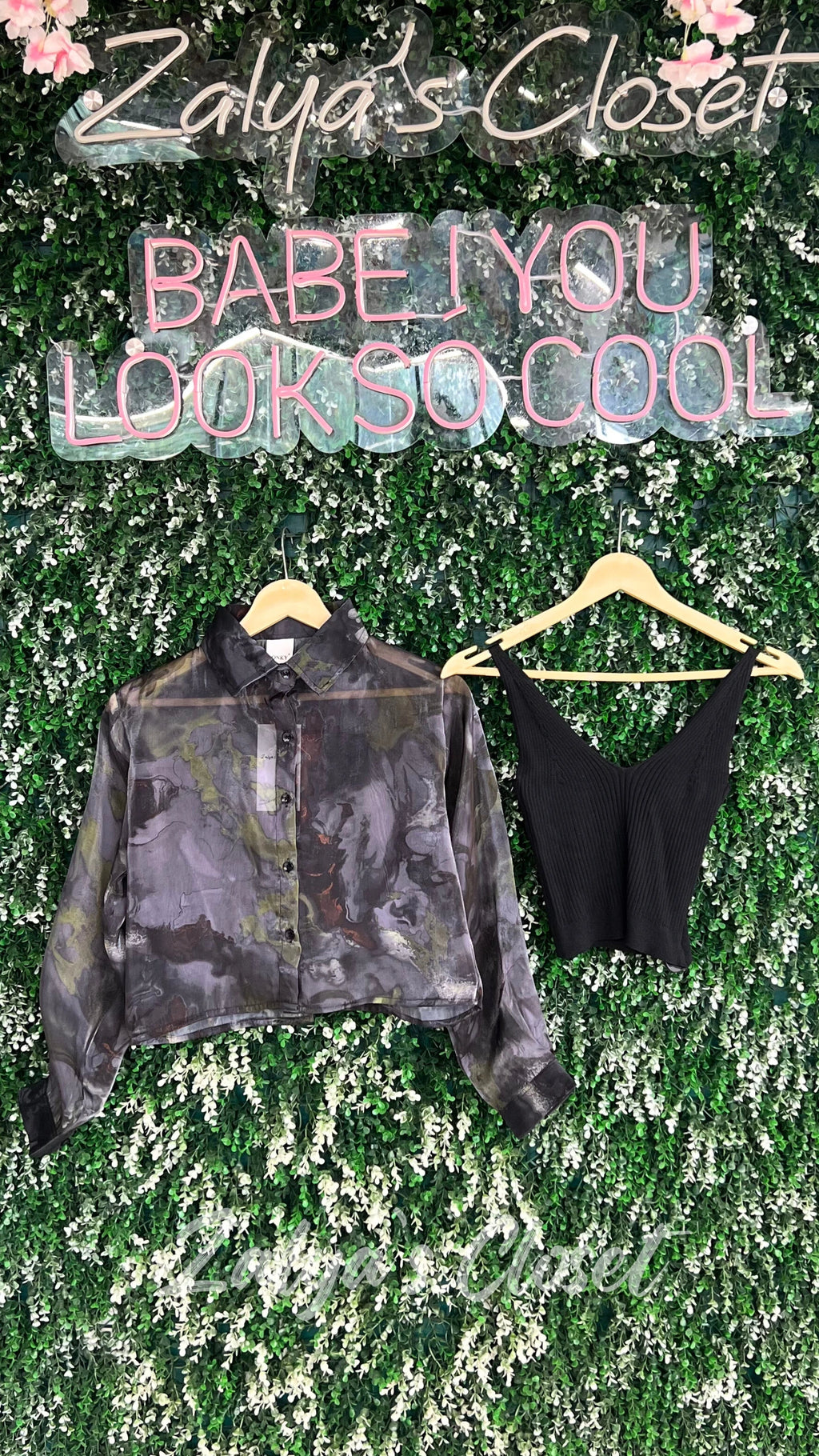 Floral Full Sleeve Tops with Inner