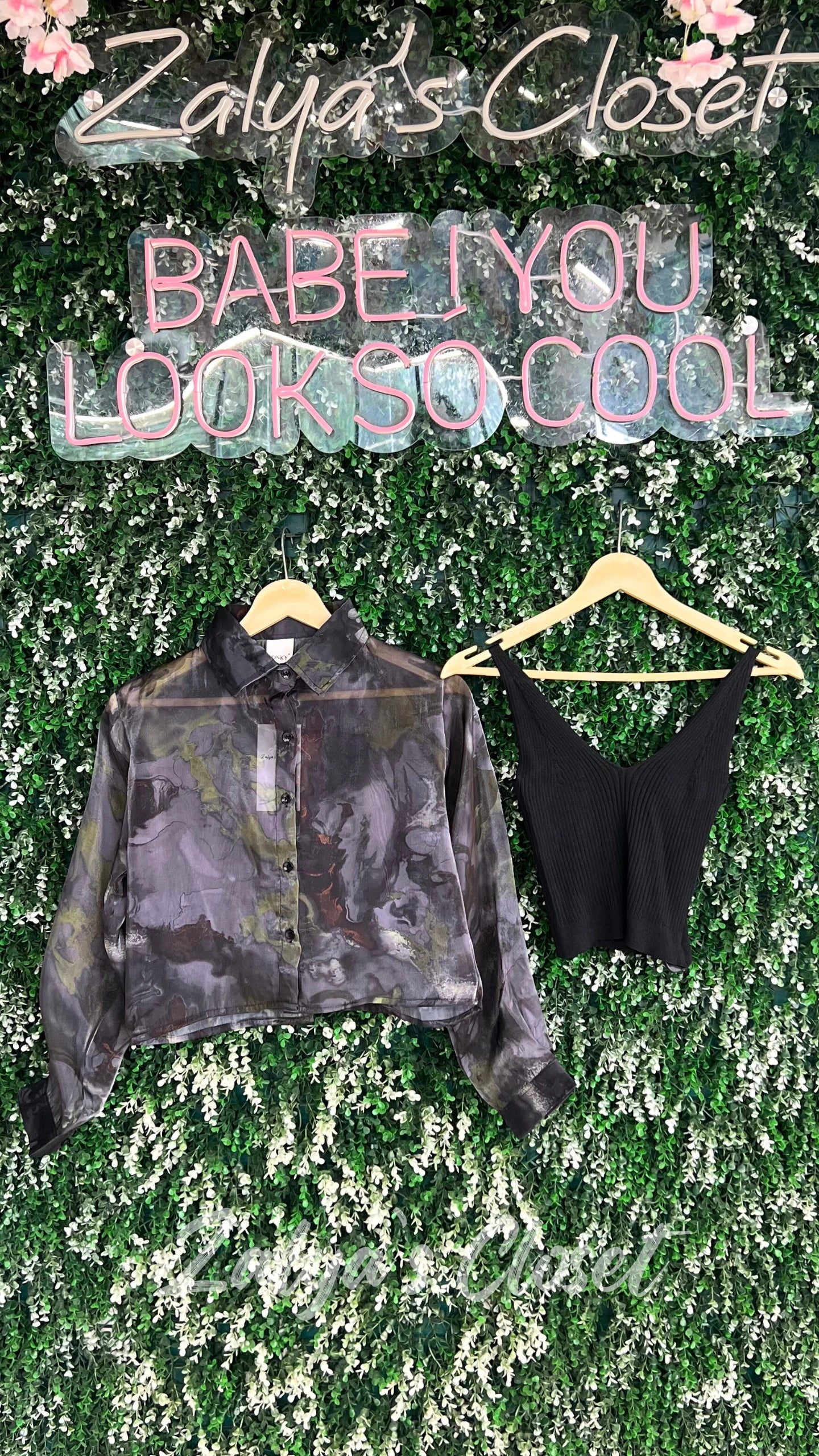 Floral Full Sleeve Tops with Inner