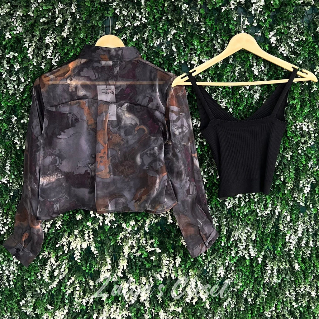 Floral Full Sleeve Tops with Inner