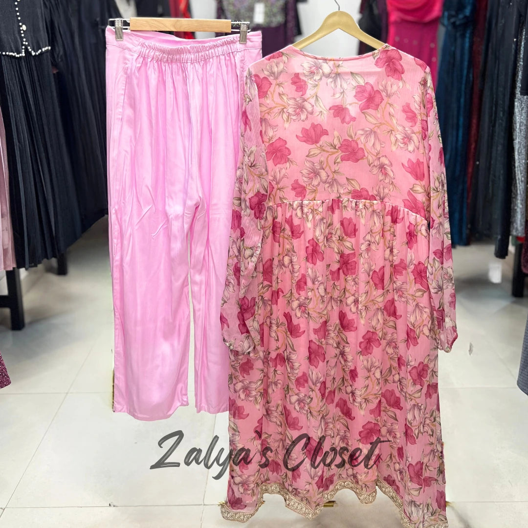 Floral Printed Anarkali Suit