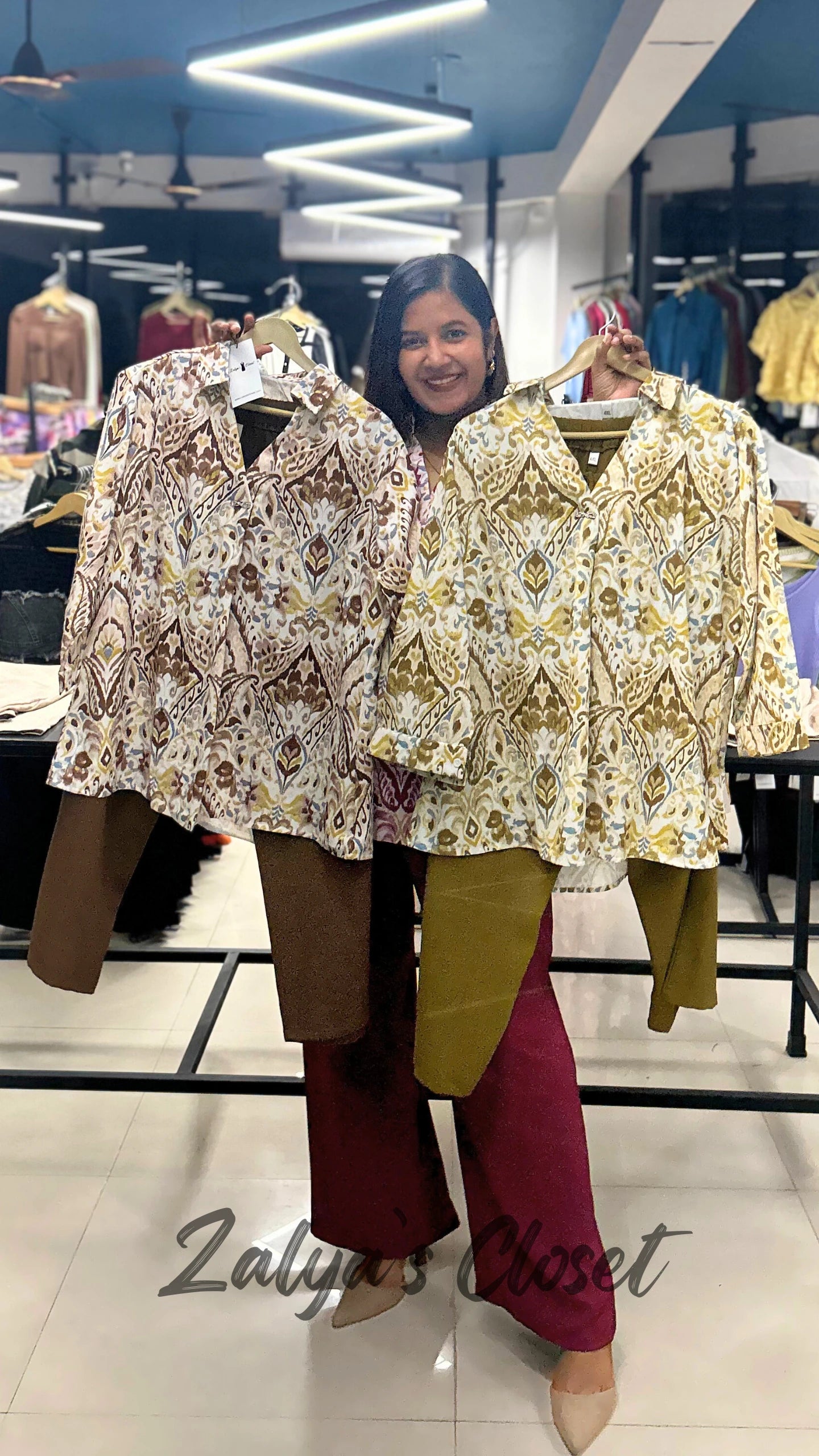 Floral printed shirt with solid Pant Co-ord set