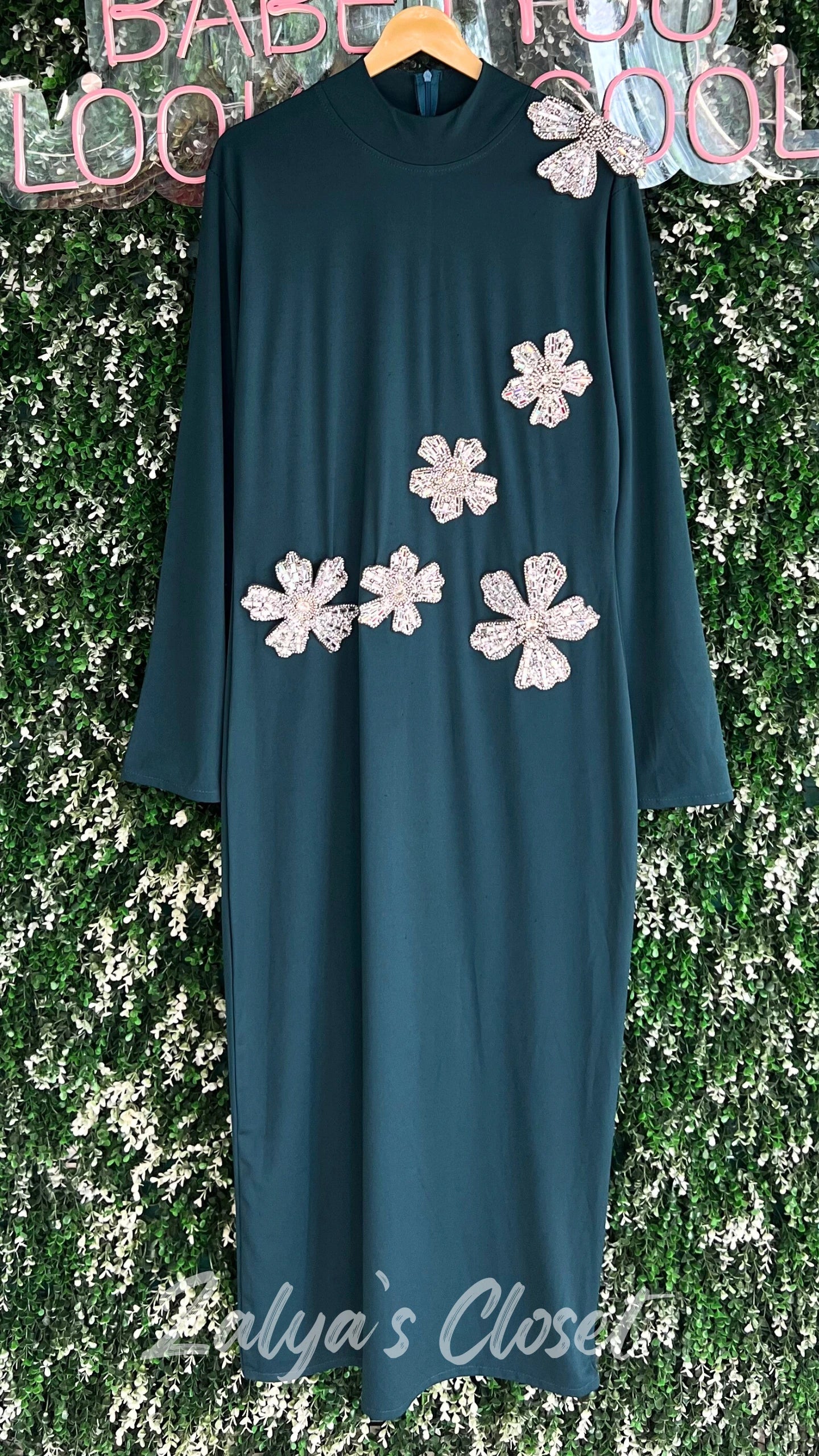 Flower Stone Work Full Length Party wear