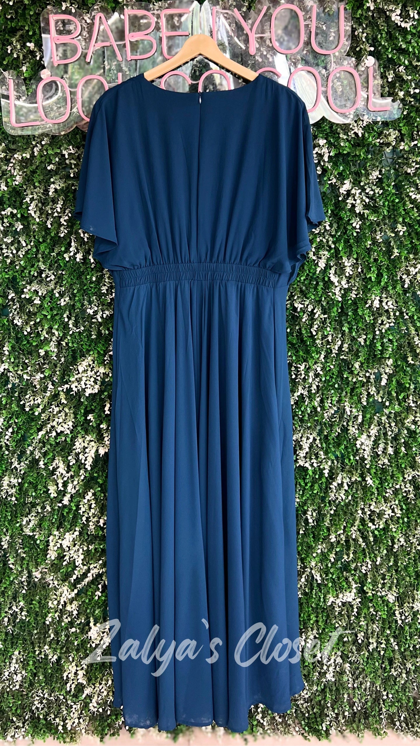 Flutter Sleeves Long Gown