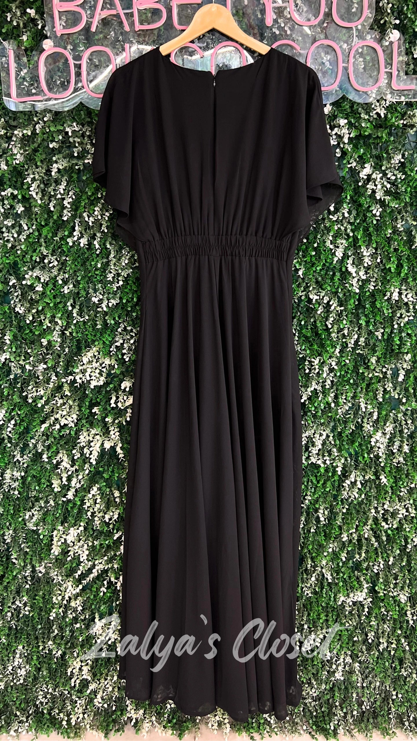 Flutter Sleeves Long Gown