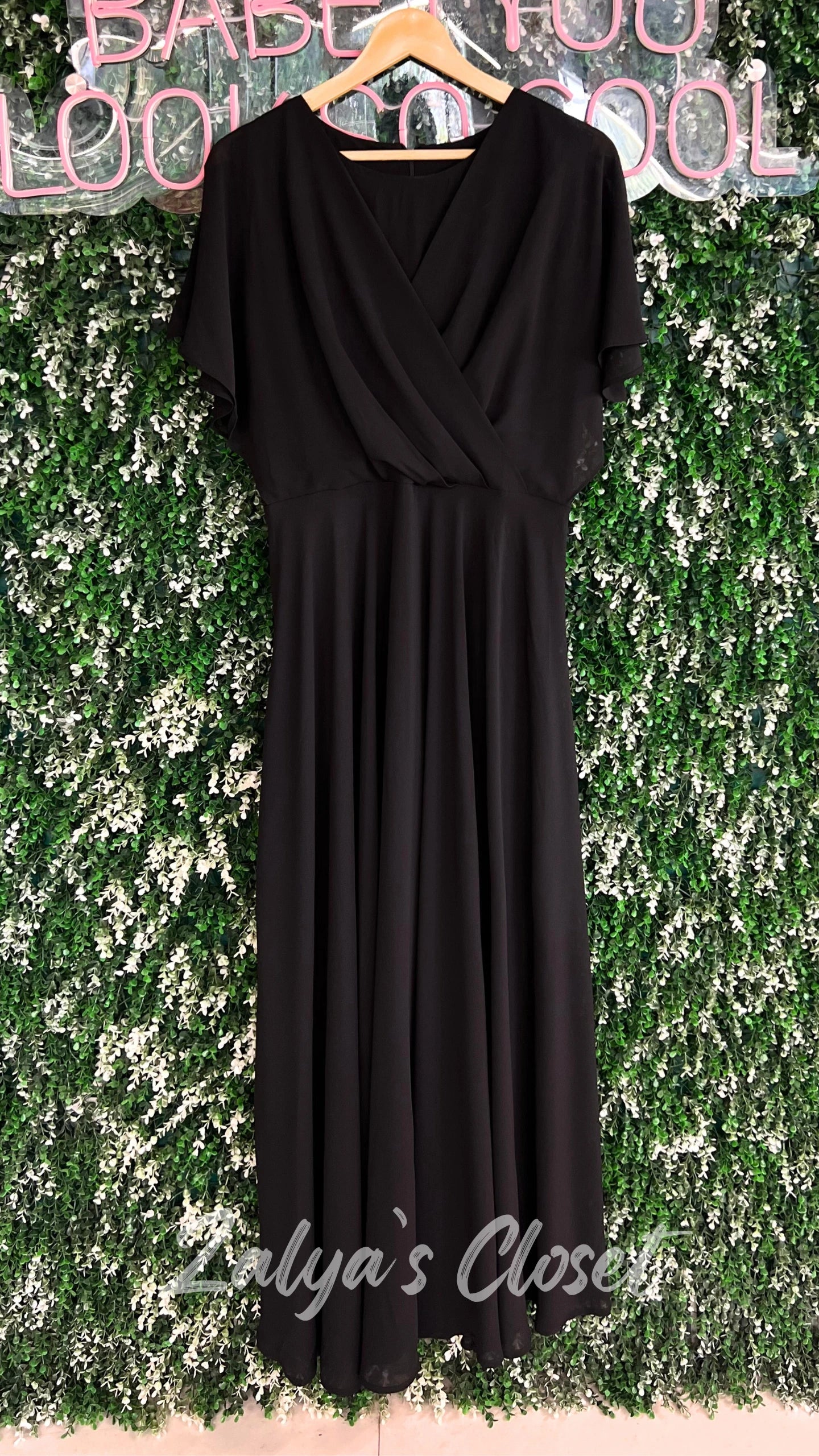 Flutter Sleeves Long Gown