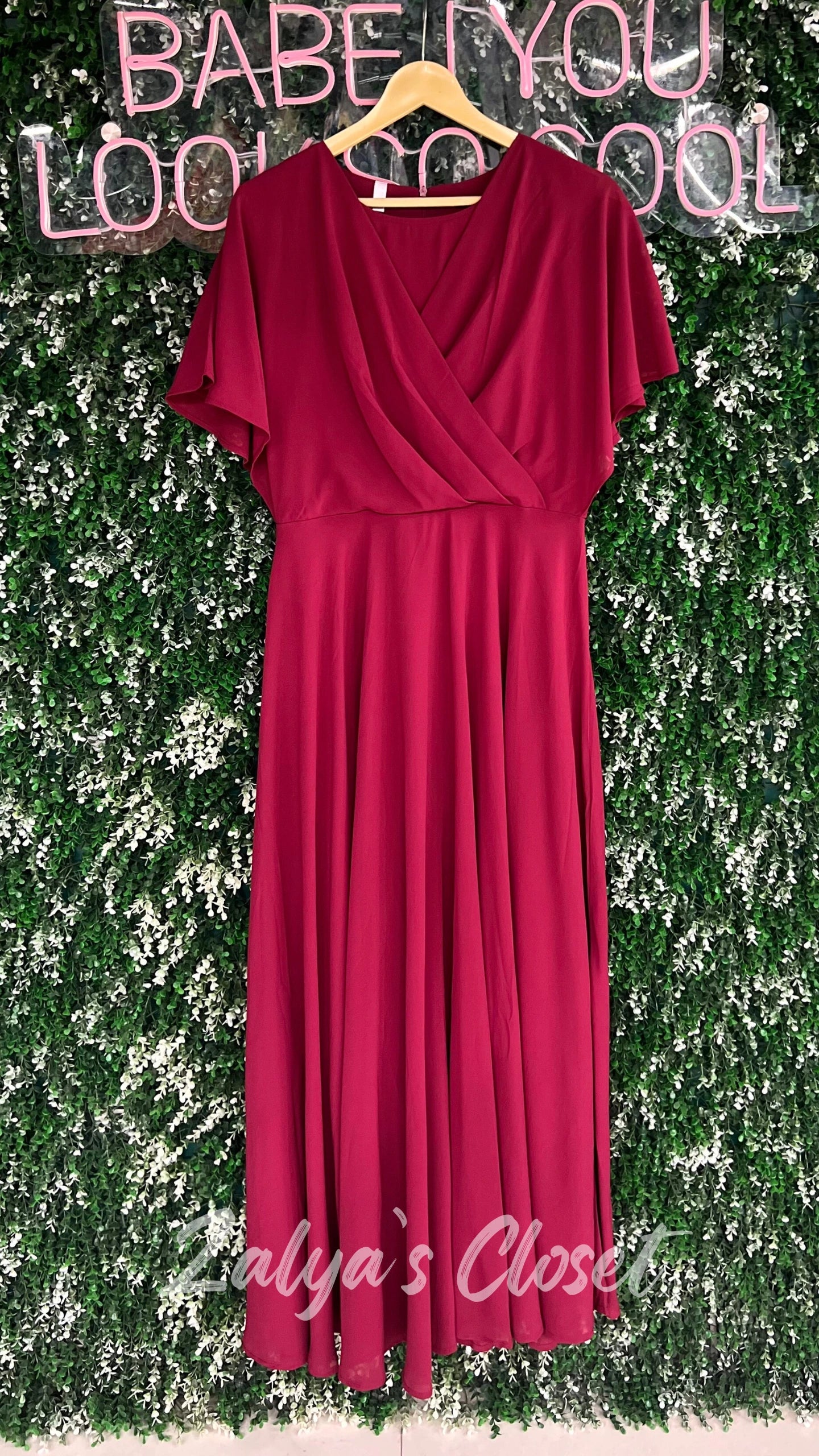 Flutter Sleeves Long Gown