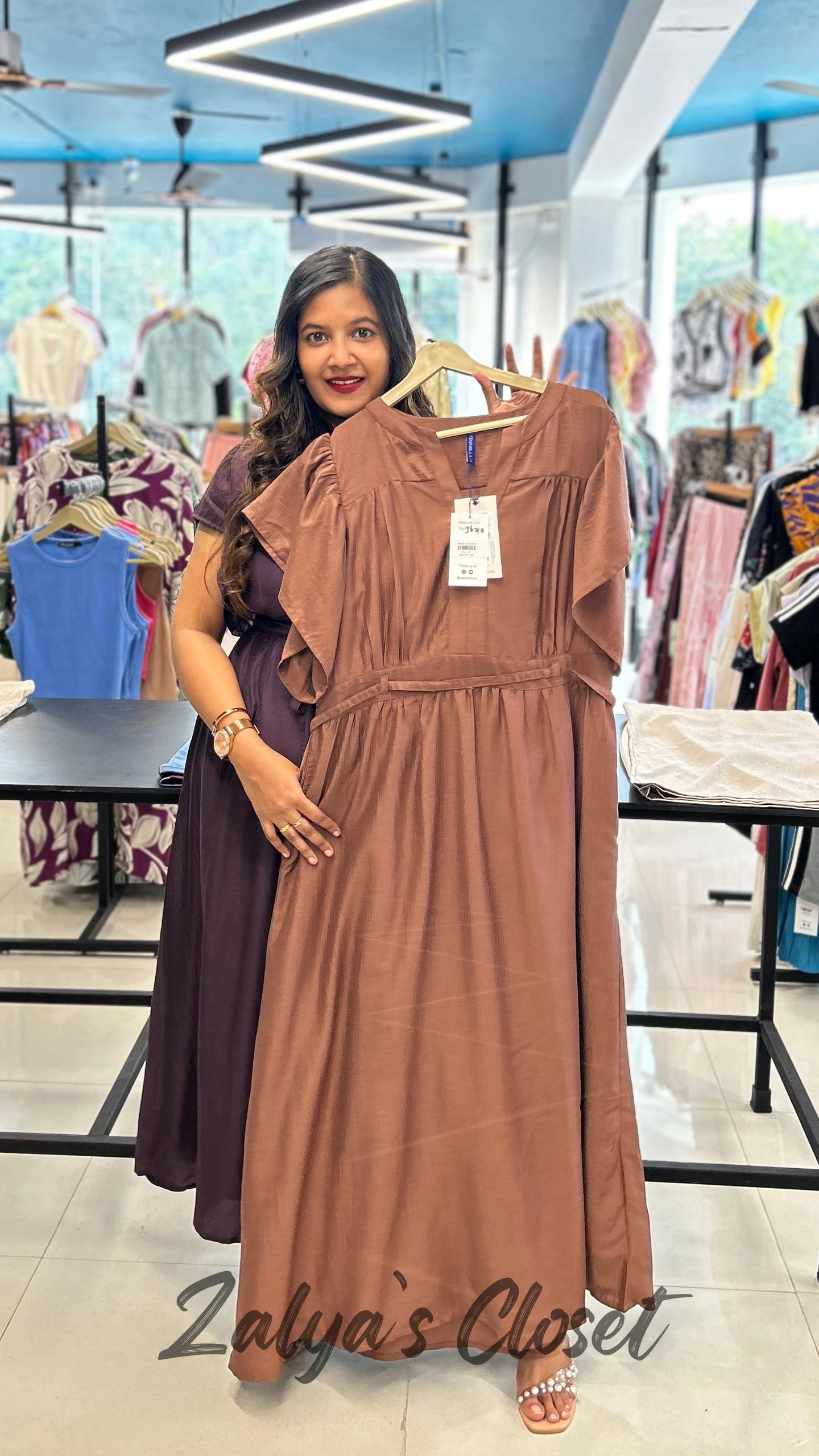 Flutter Sleeves Maxi dress