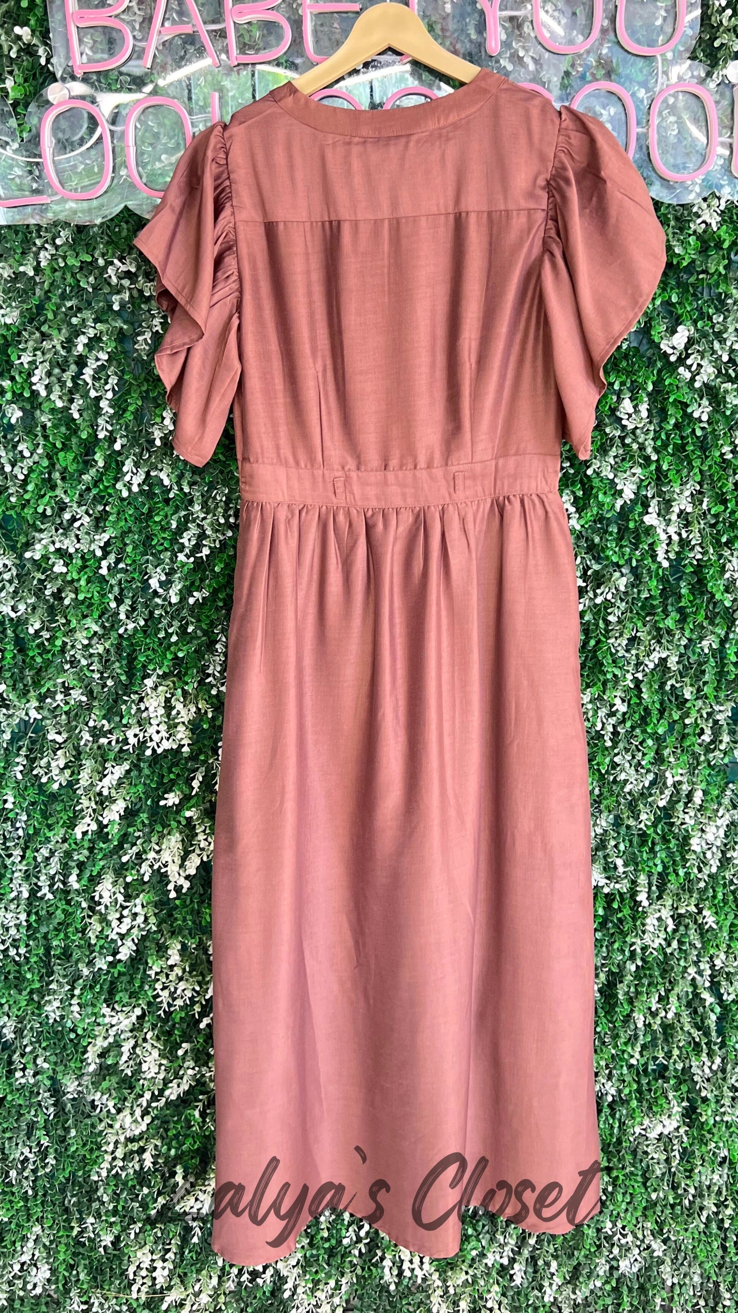 Flutter Sleeves Maxi dress