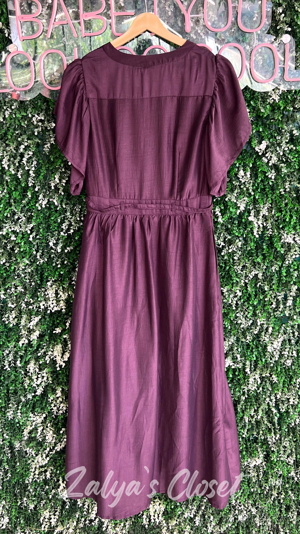 Flutter Sleeves Maxi dress